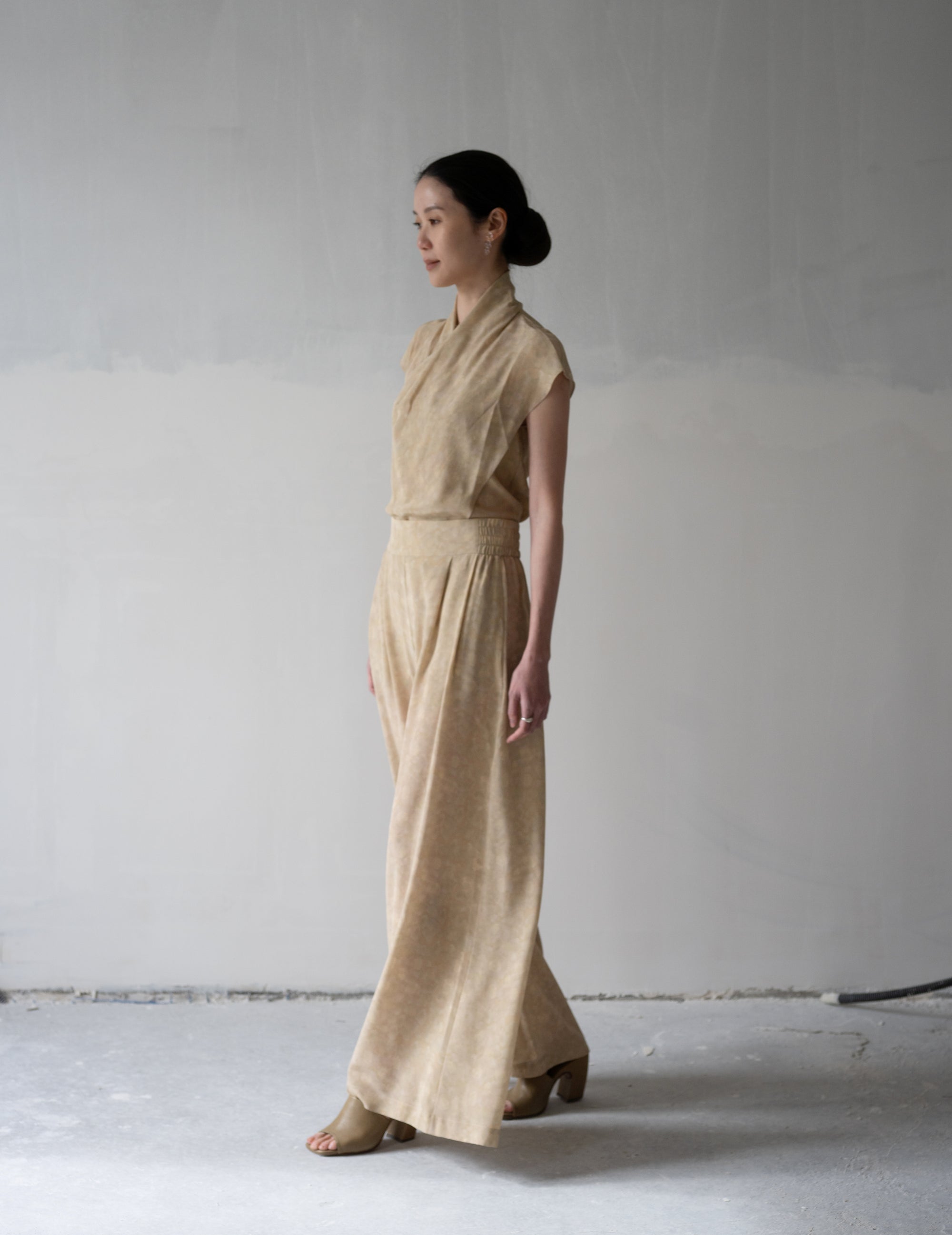 Ada Silk Pants・Flora Print