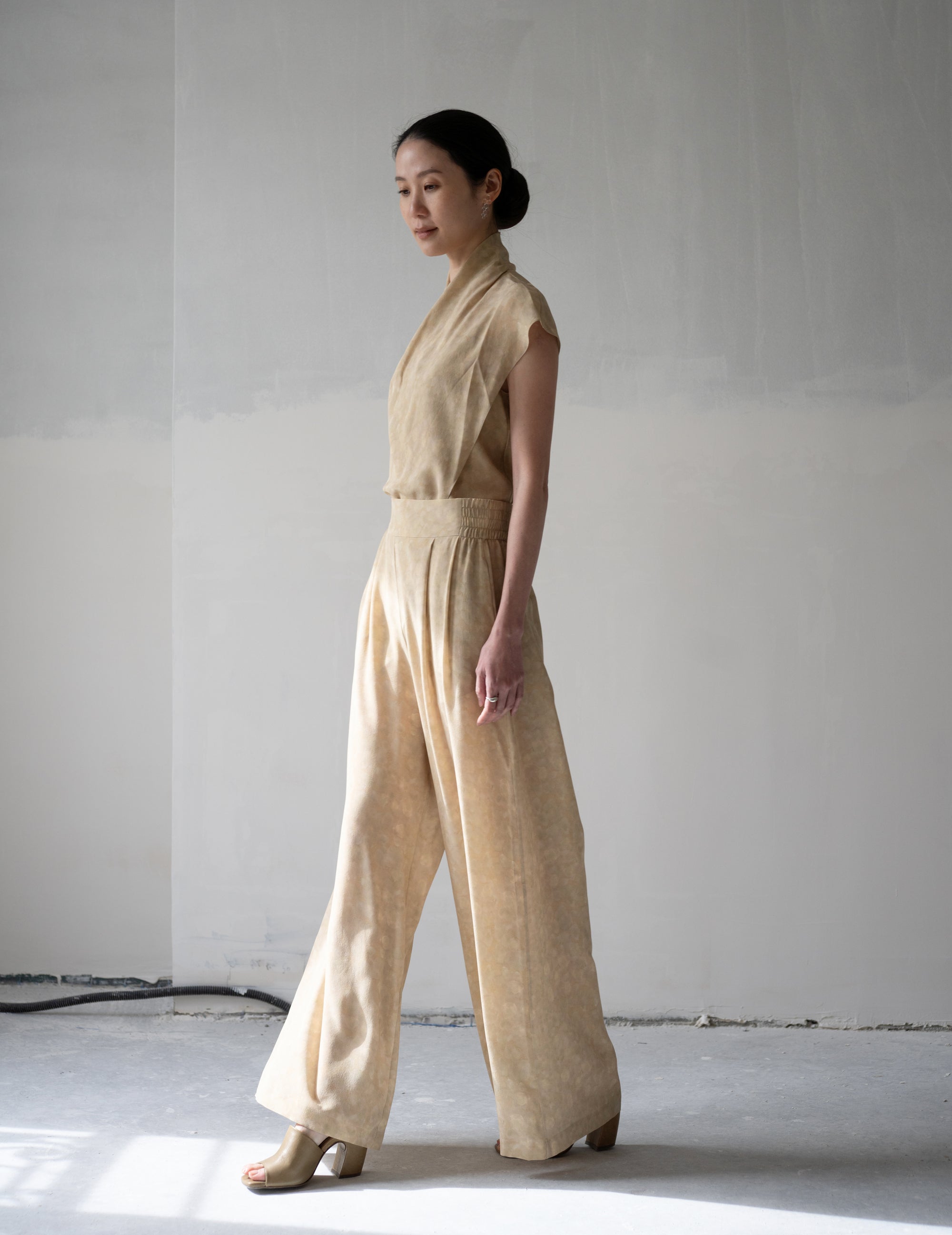 Ada Silk Pants・Flora Print