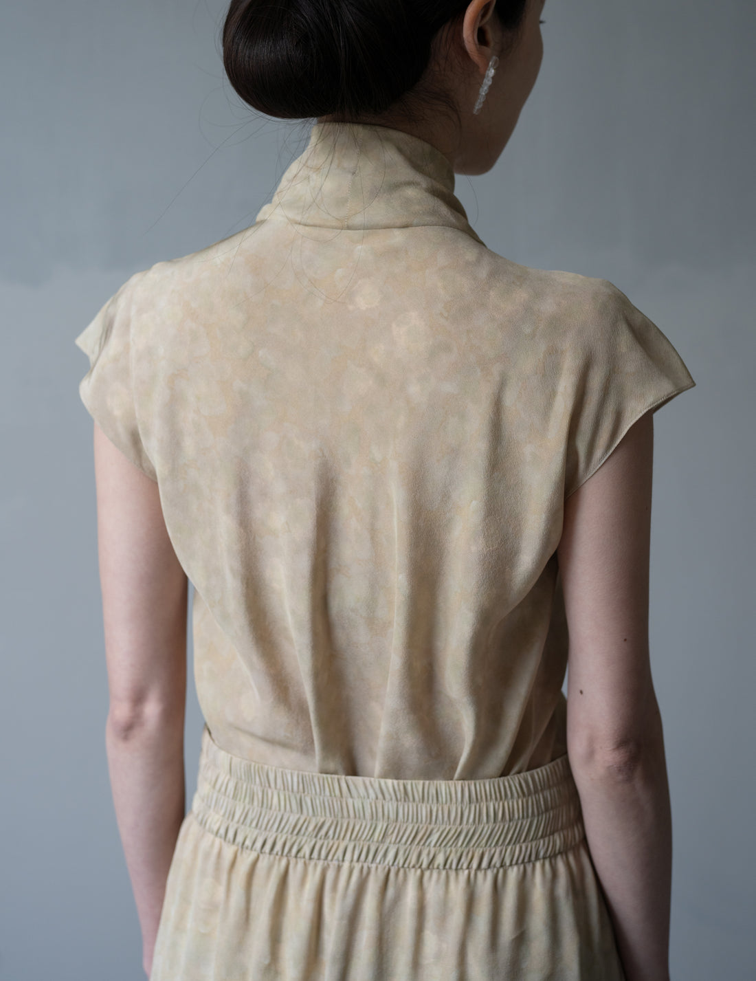 Cassiopea Silk Top・Flora Print