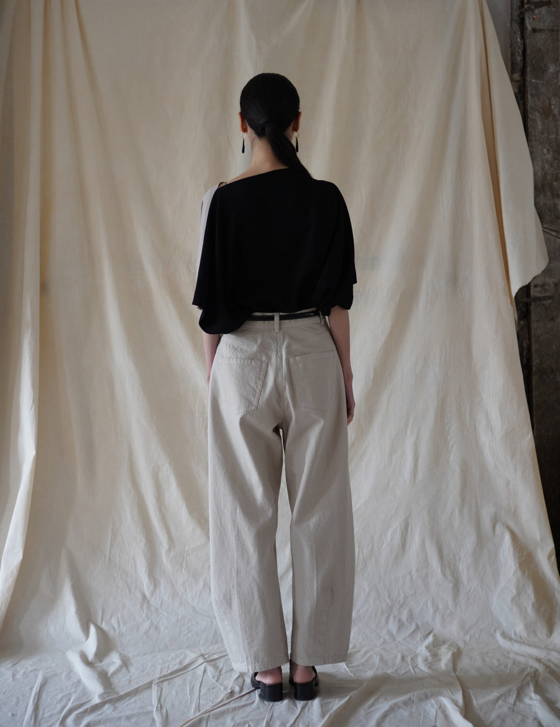 Pella Cotton Twill Pants・Stone Grey