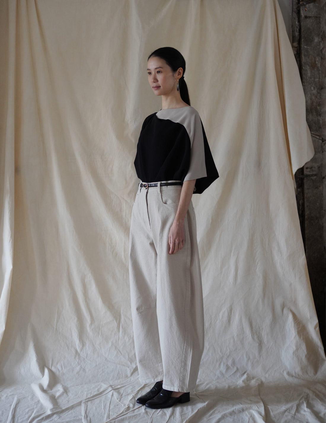 Pella Cotton Twill Pants・Stone Grey