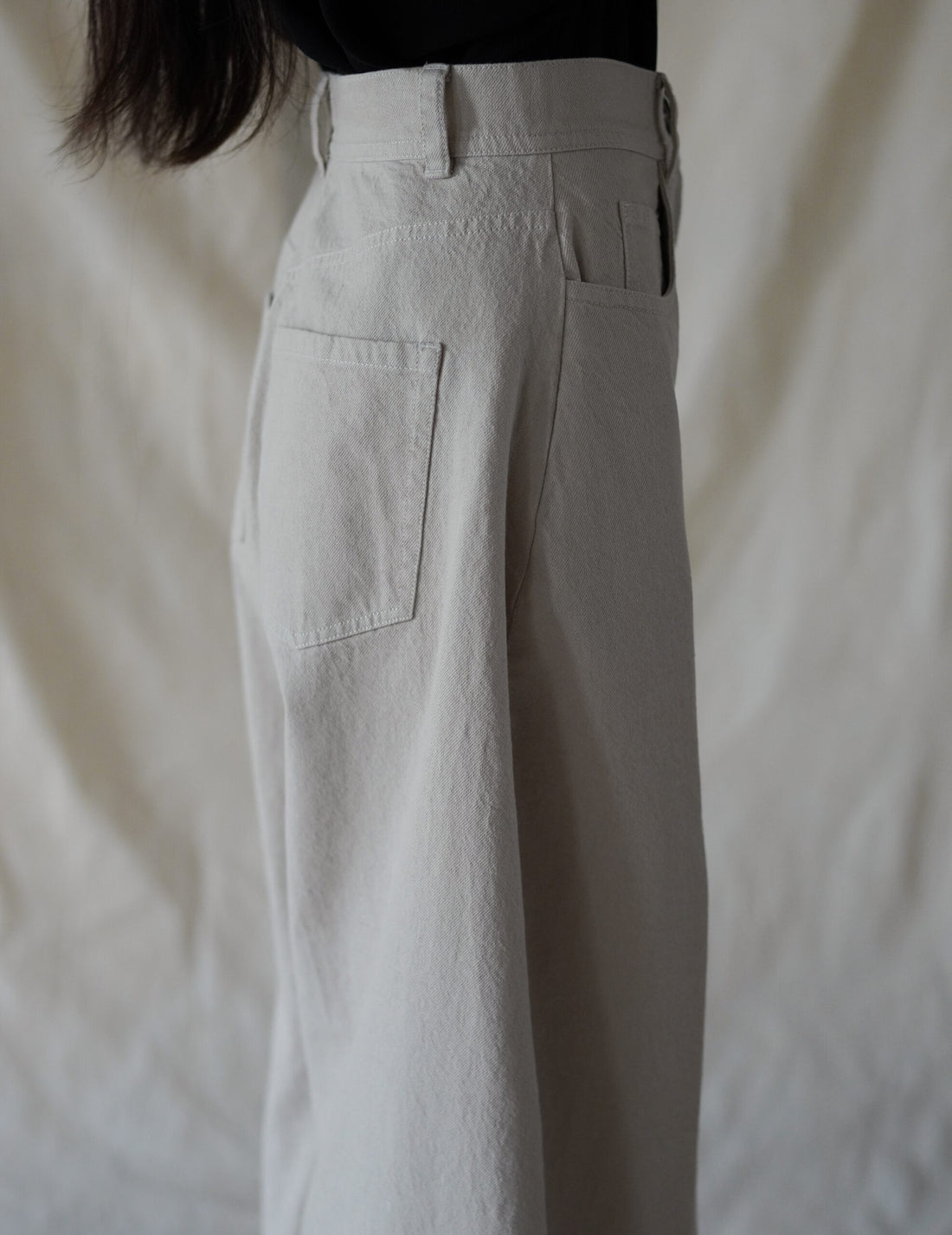 Pella Cotton Twill Pants・Stone Grey