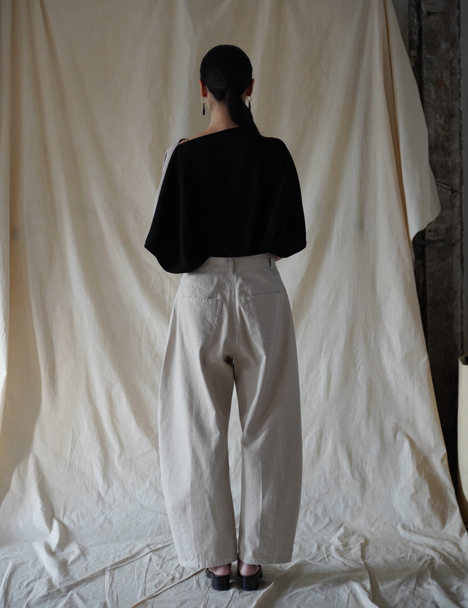 Pella Cotton Twill Pants・Stone Grey