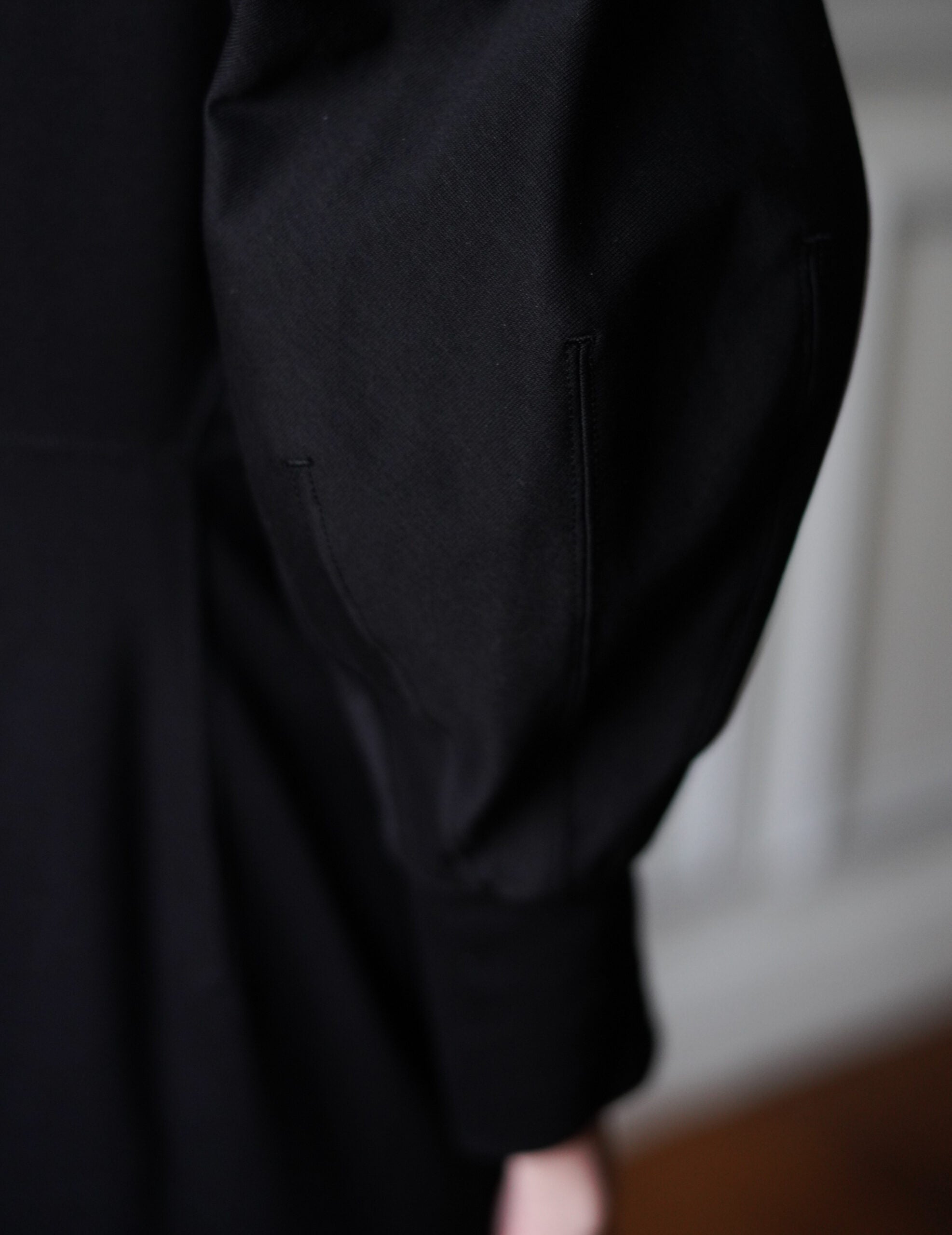 Cotton Jersey Flare Dress・Black