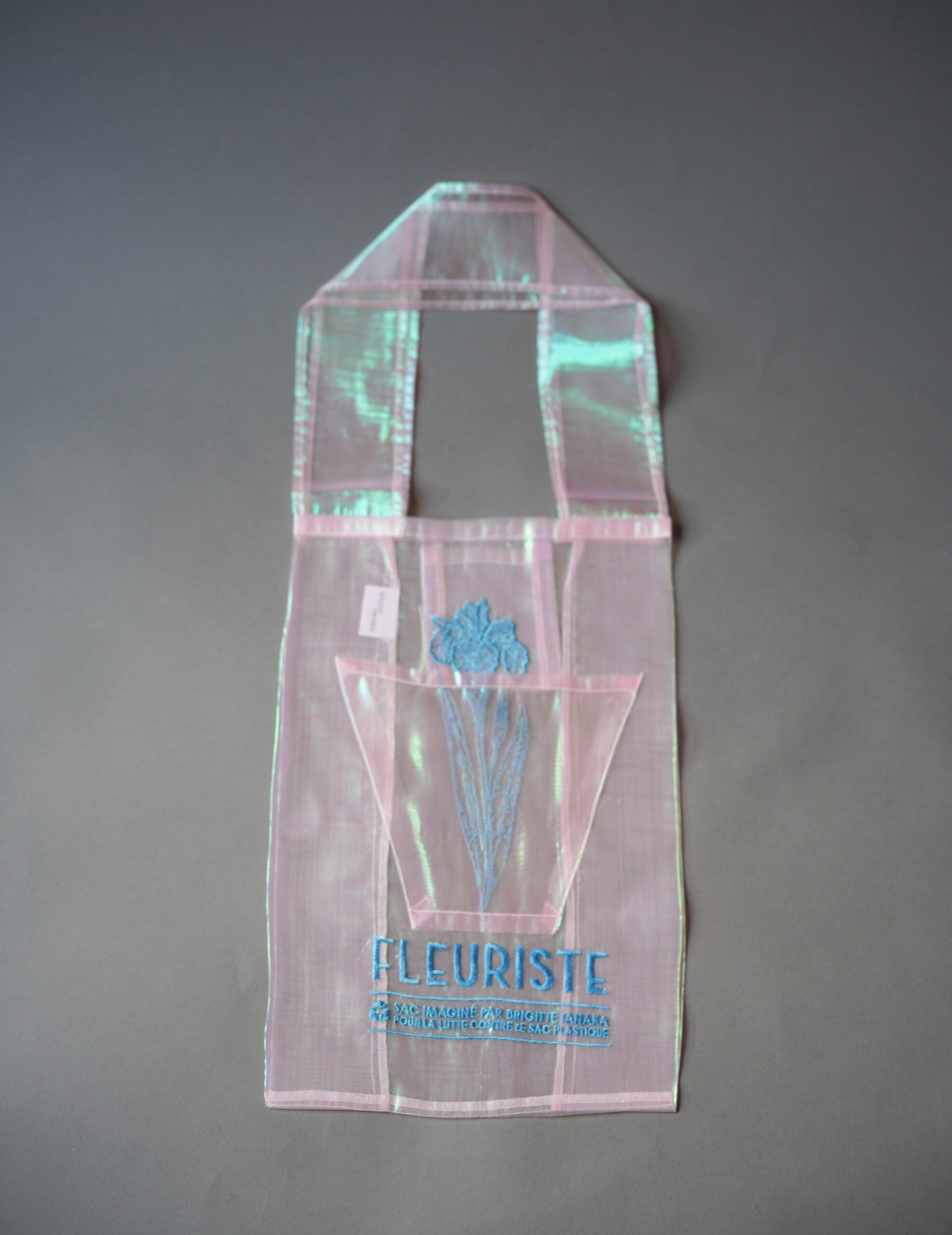 極光花藝刺繡歐根紗手袋