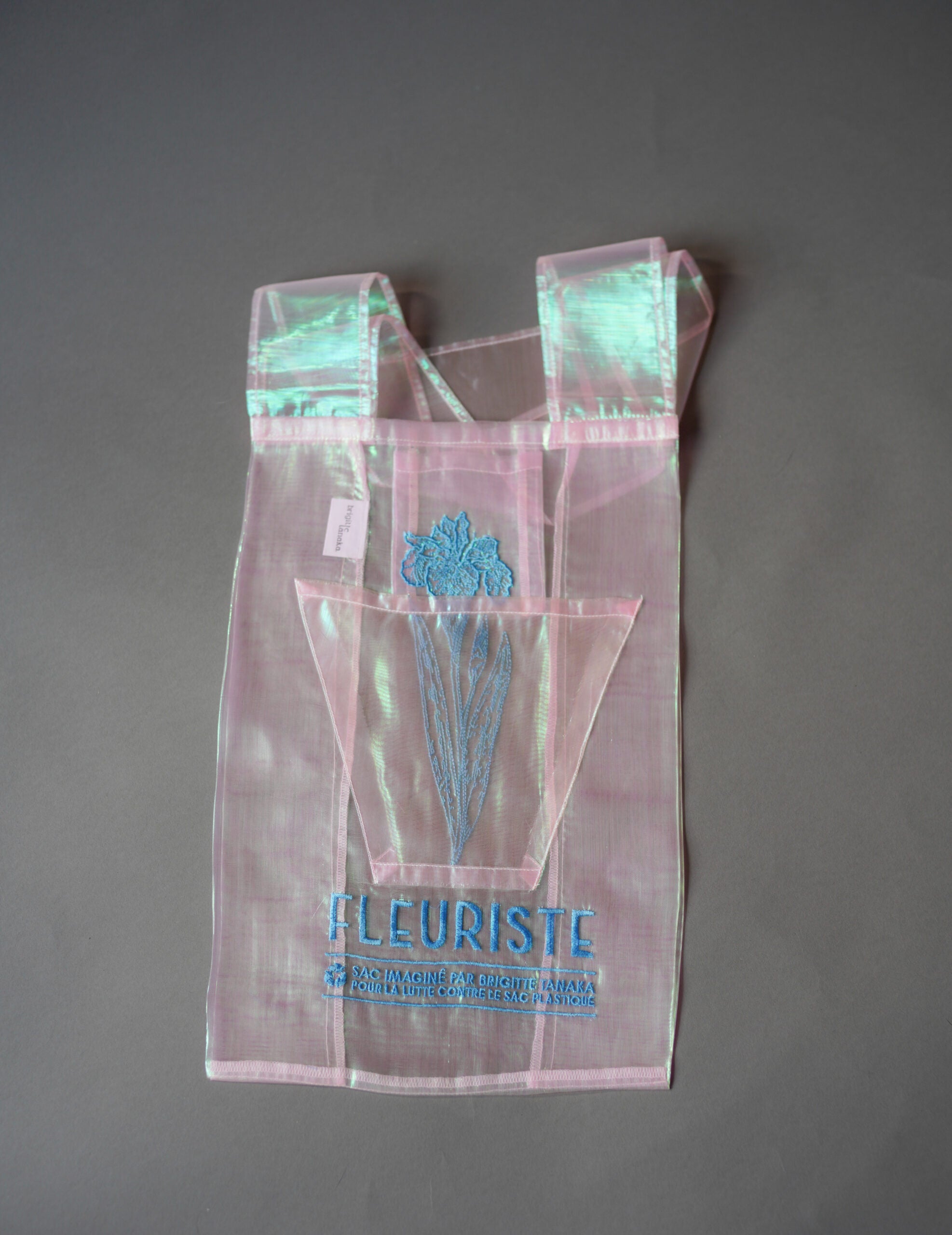 極光花藝刺繡歐根紗手袋