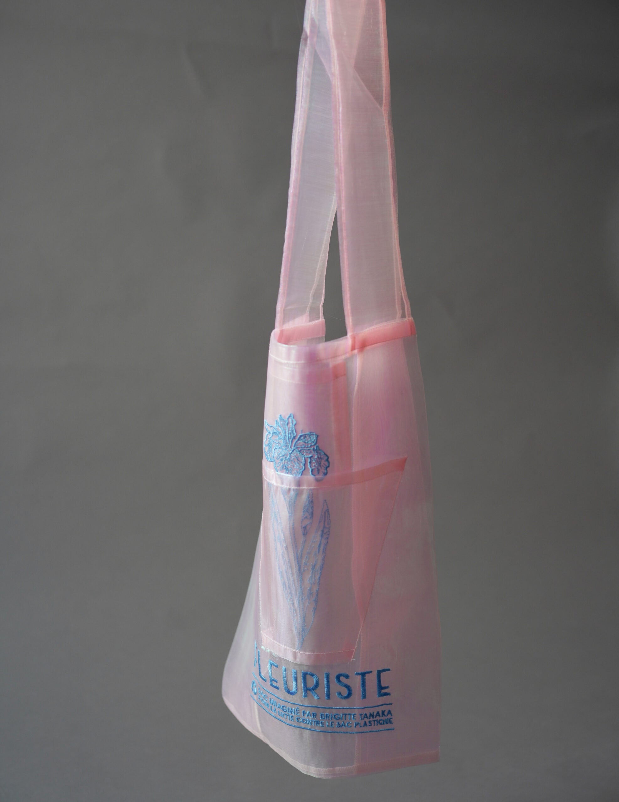 極光花藝刺繡歐根紗手袋