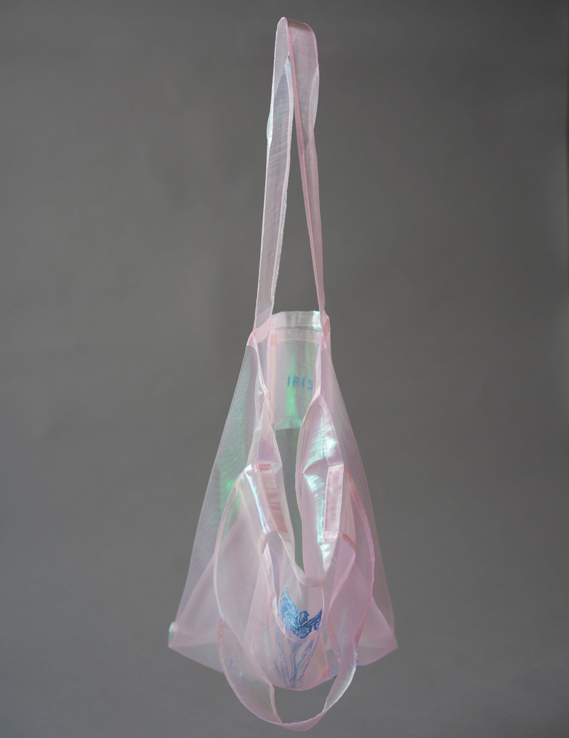 極光花藝刺繡歐根紗手袋