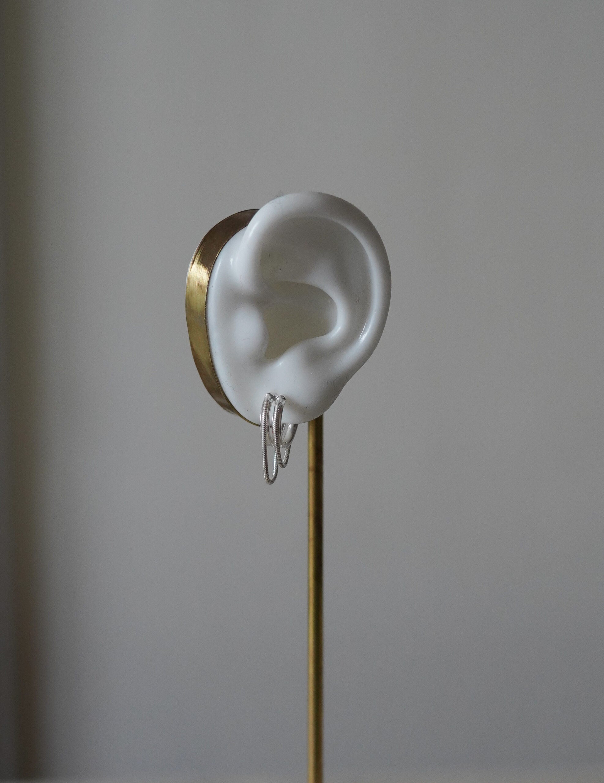 TWINKLER MINI DOUBLE 耳環・銀色