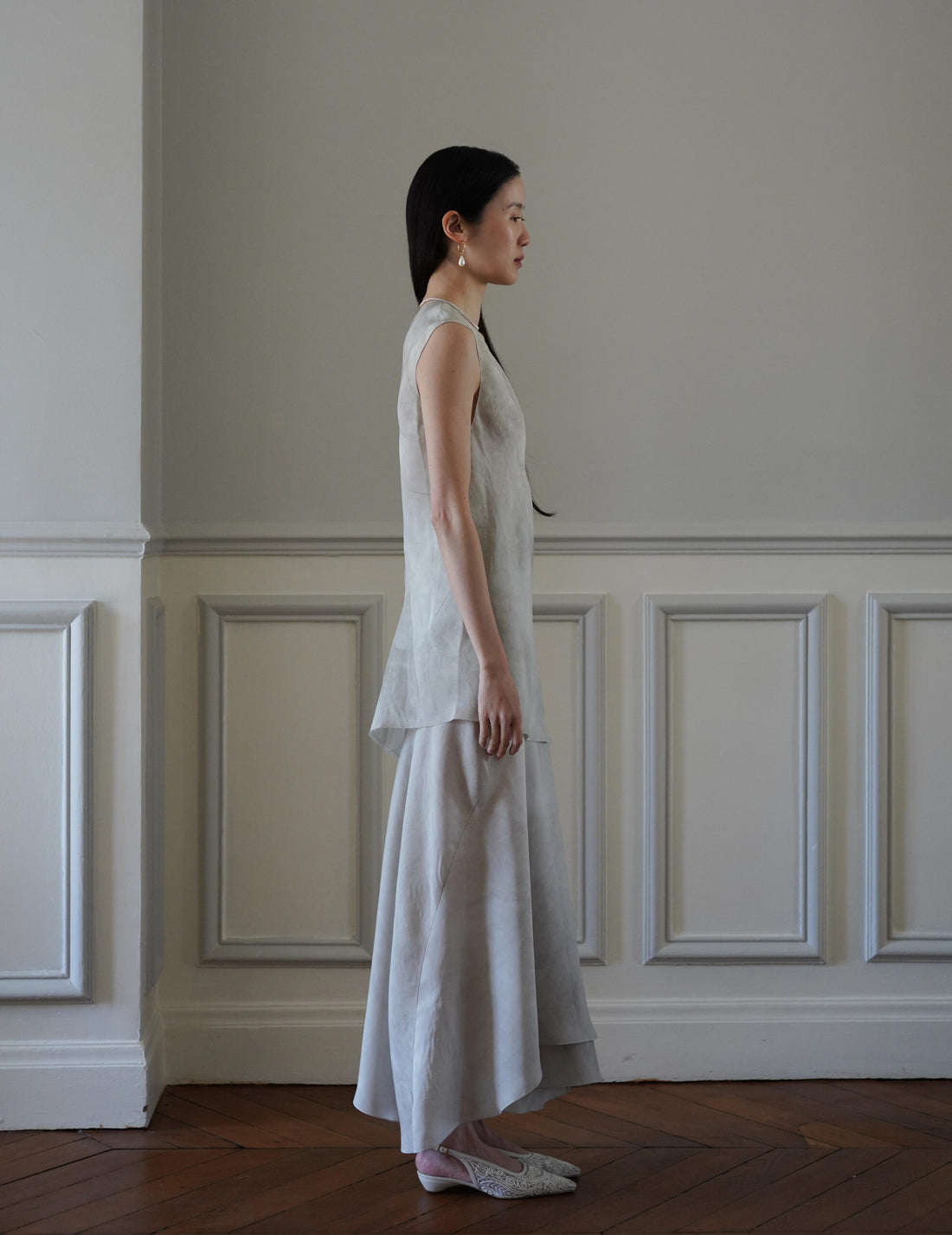 Dali Silk Top・Fade Ash