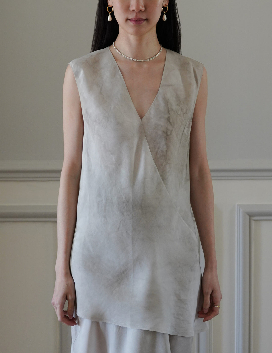 Dali Silk Top・Fade Ash