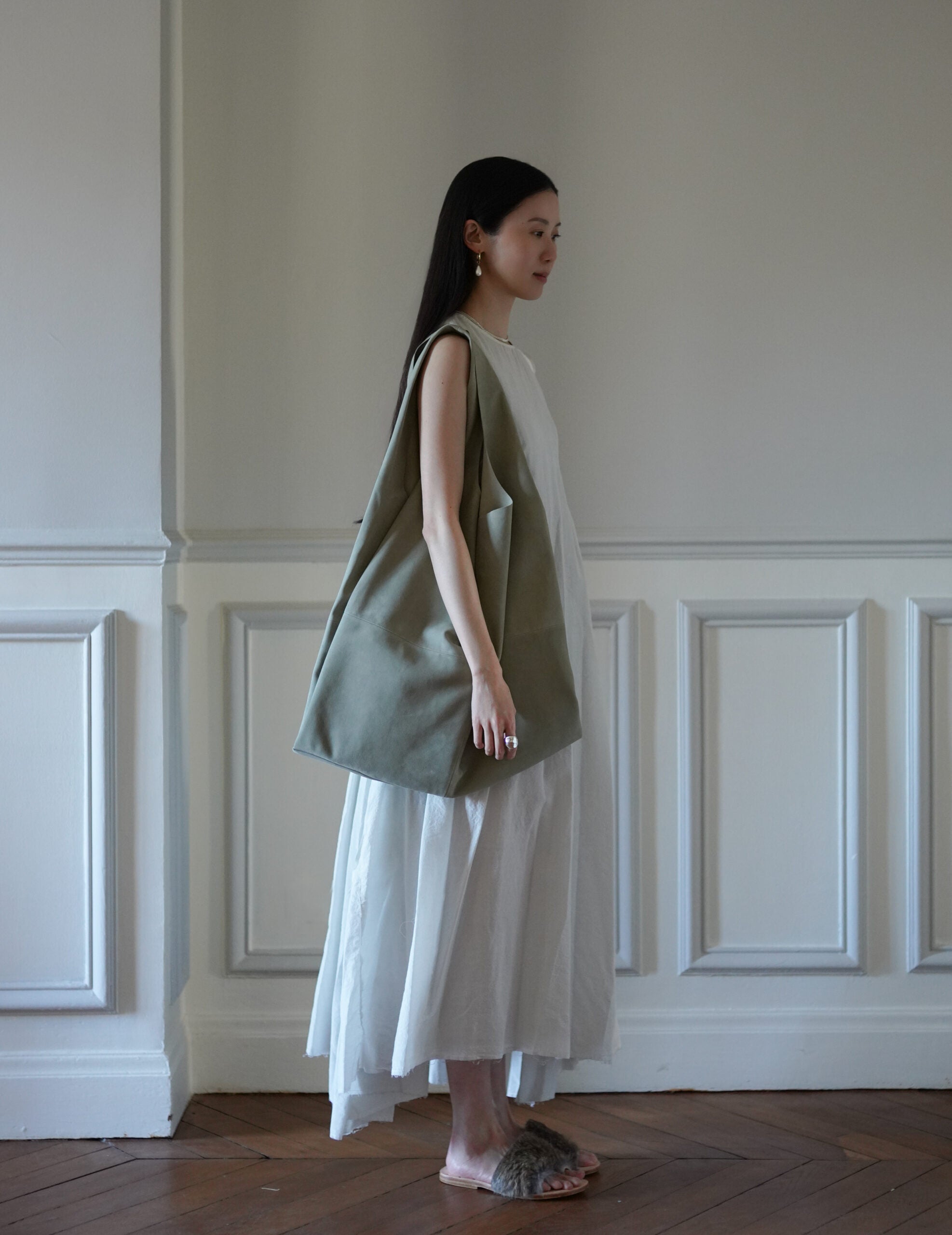 U Bag XL Suede・湖光綠