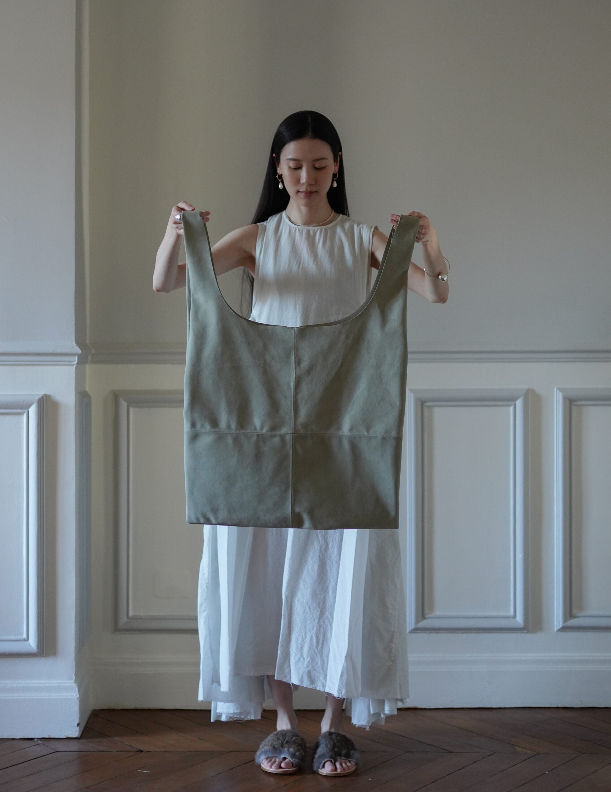 U Bag XL Suede・湖光綠