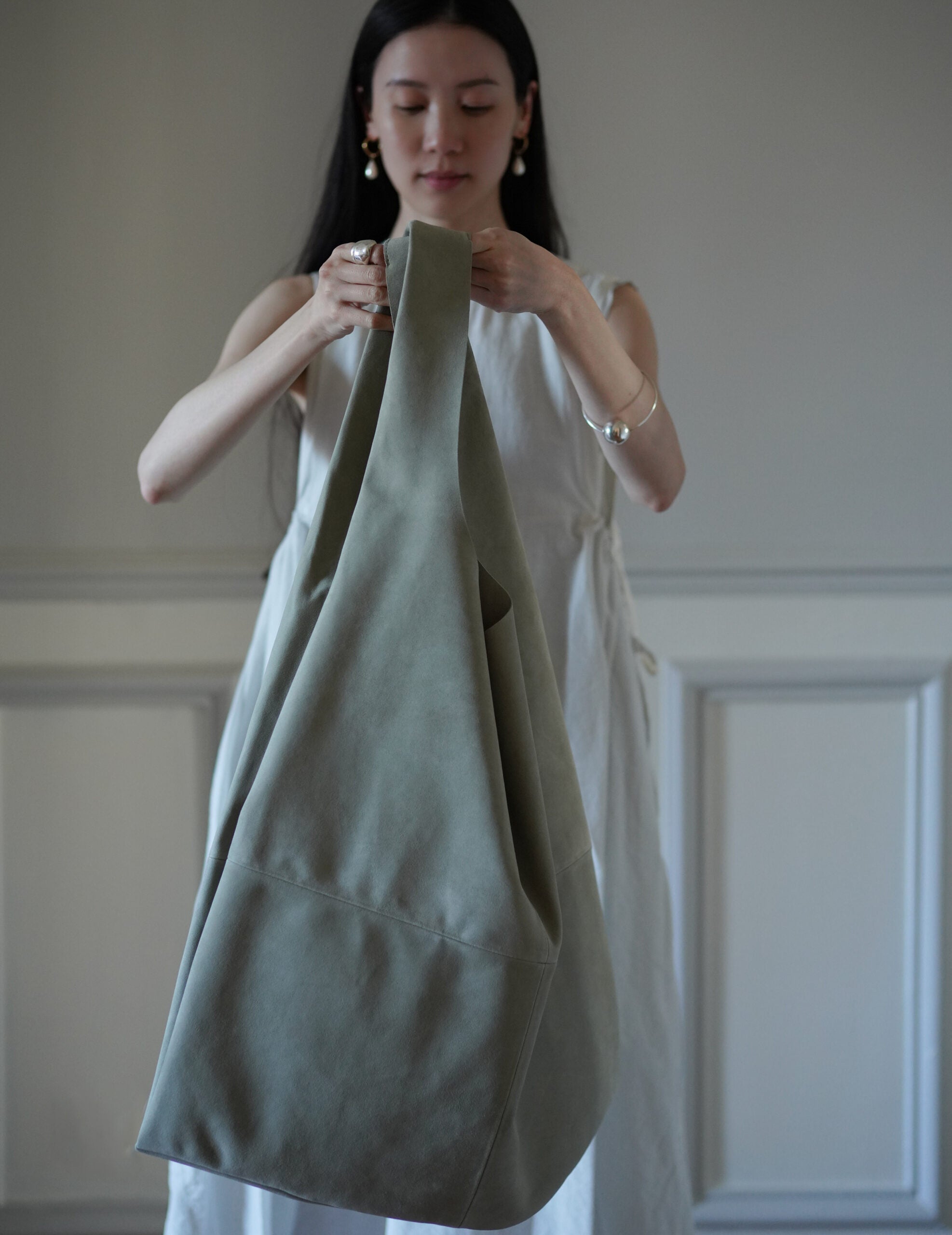 U Bag XL Suede・湖光綠