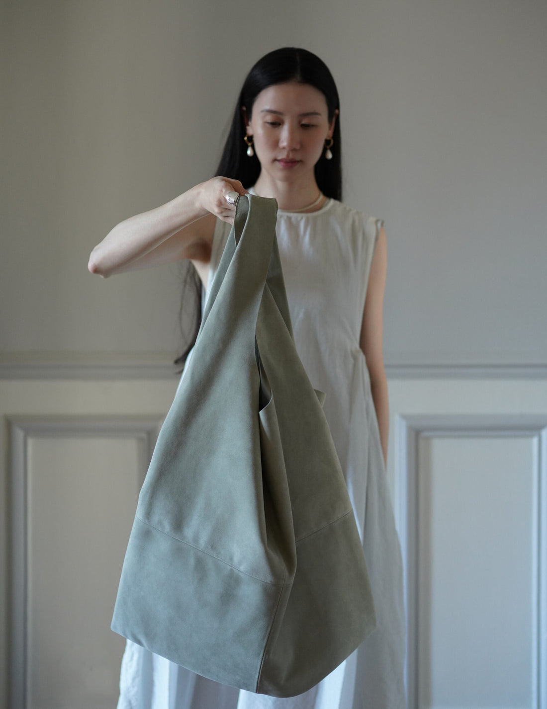 U Bag XL Suede・湖光綠