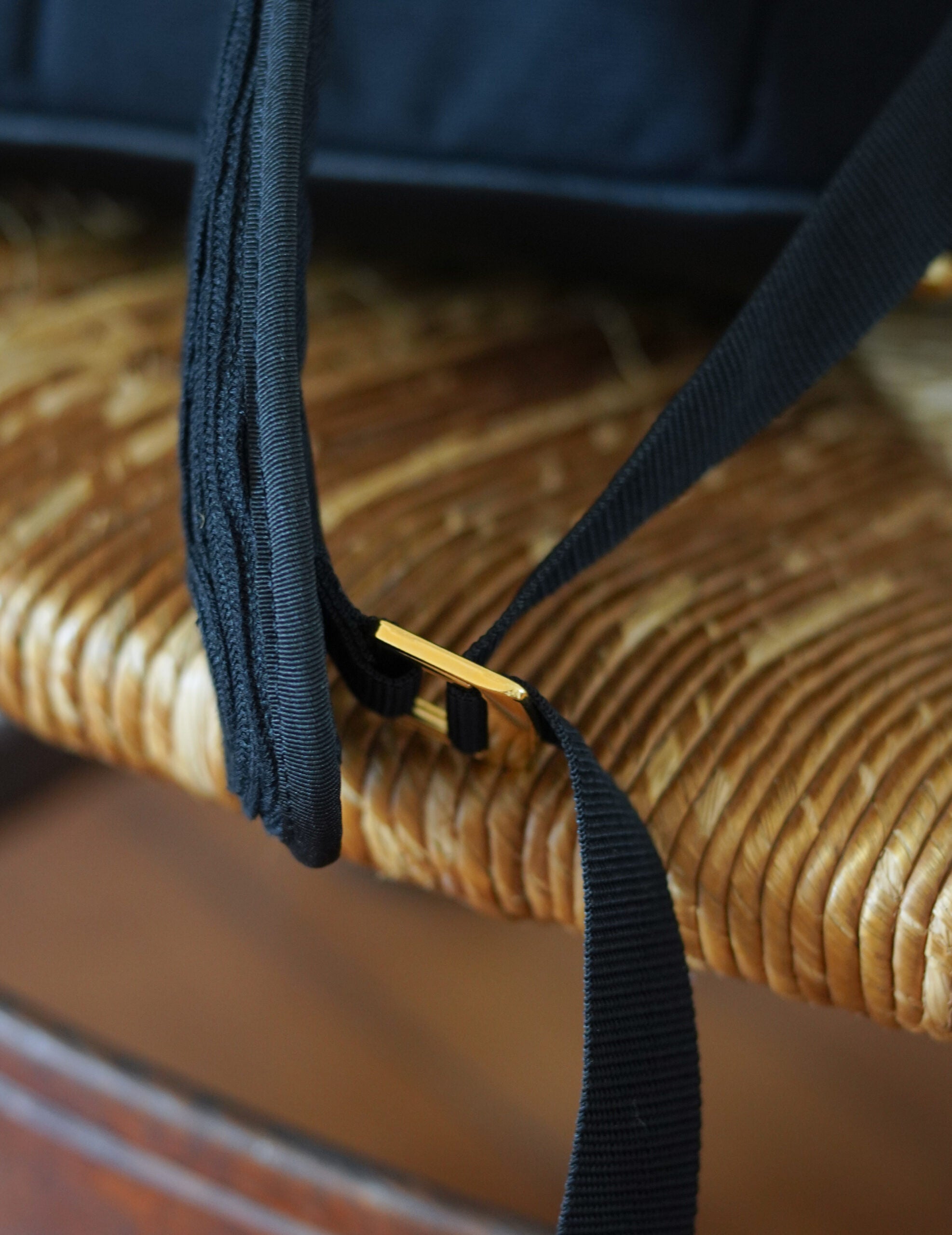 Cording Embroidery Backpack・Black