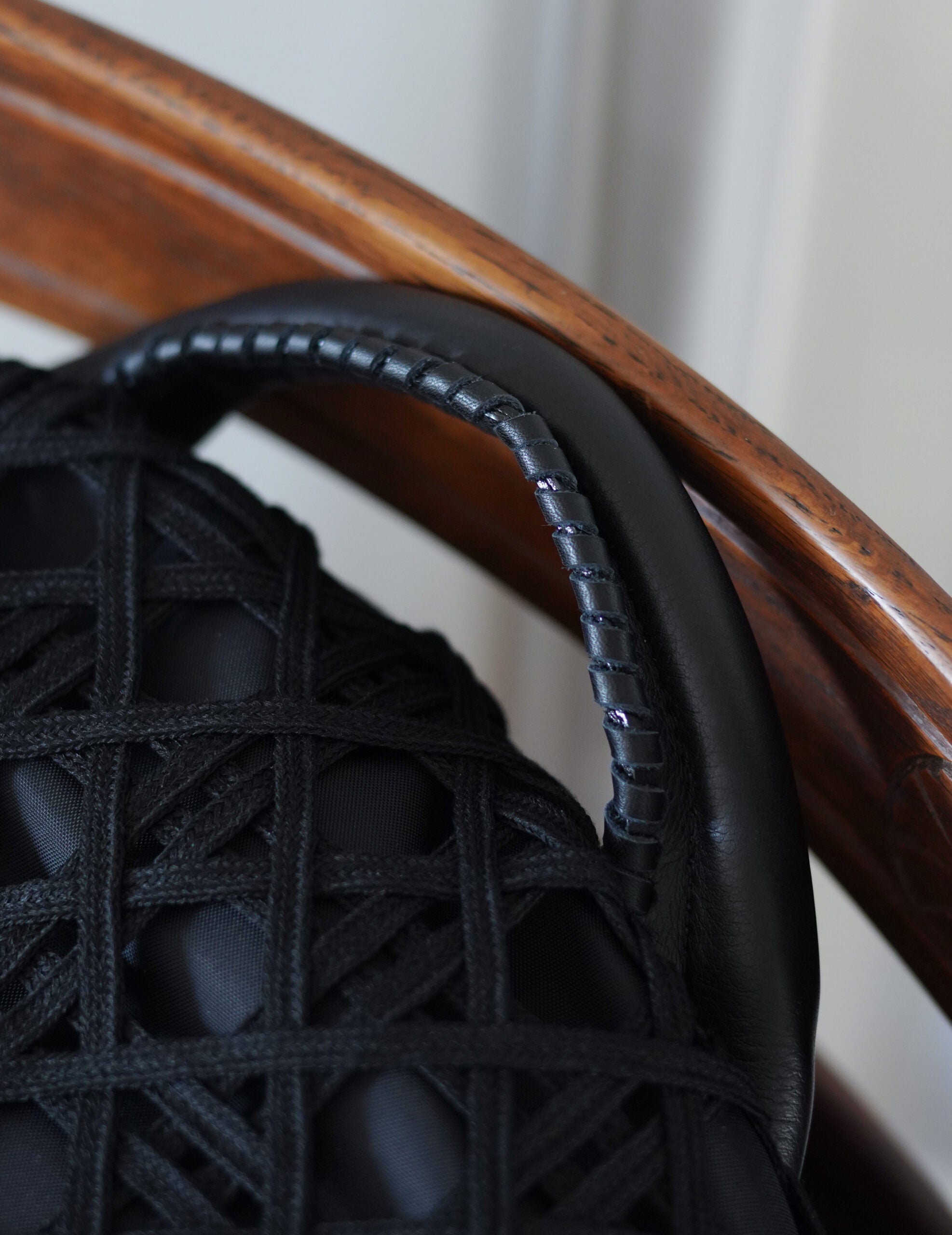Cording Embroidery Backpack・Black