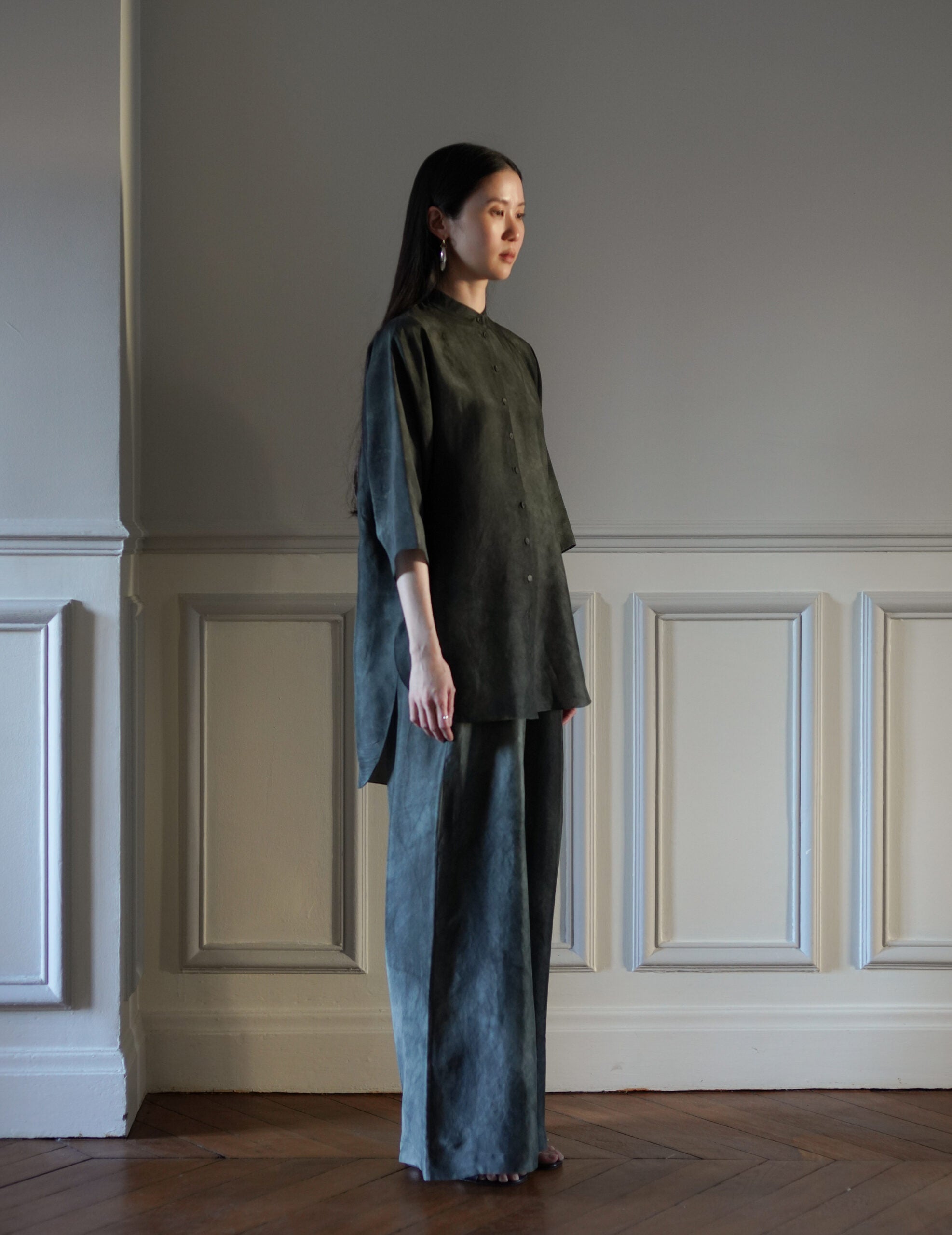 Dali 寬褲・煙藍色