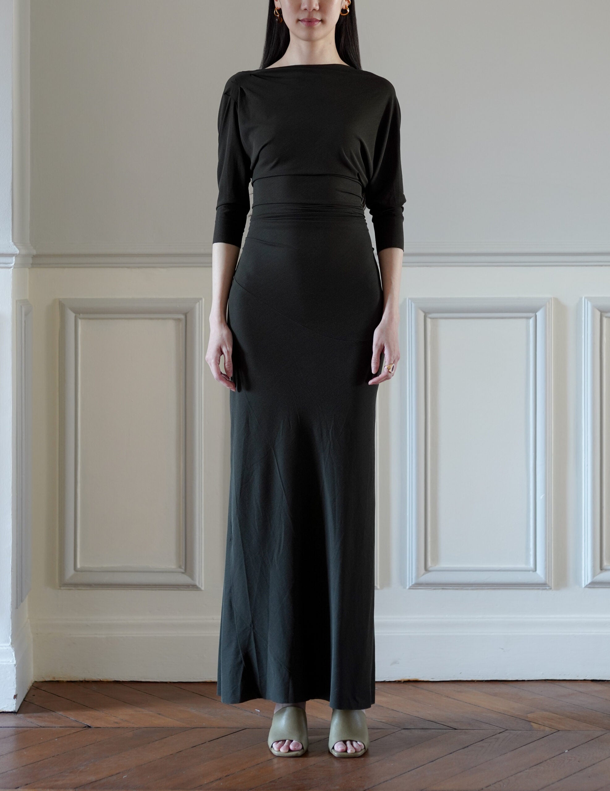 Anghela 洋裝・墨綠色