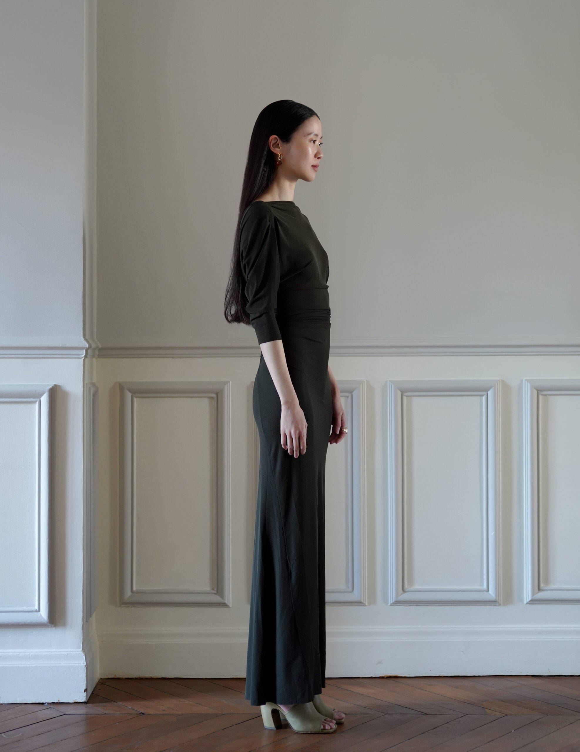 Anghela 洋裝・墨綠色