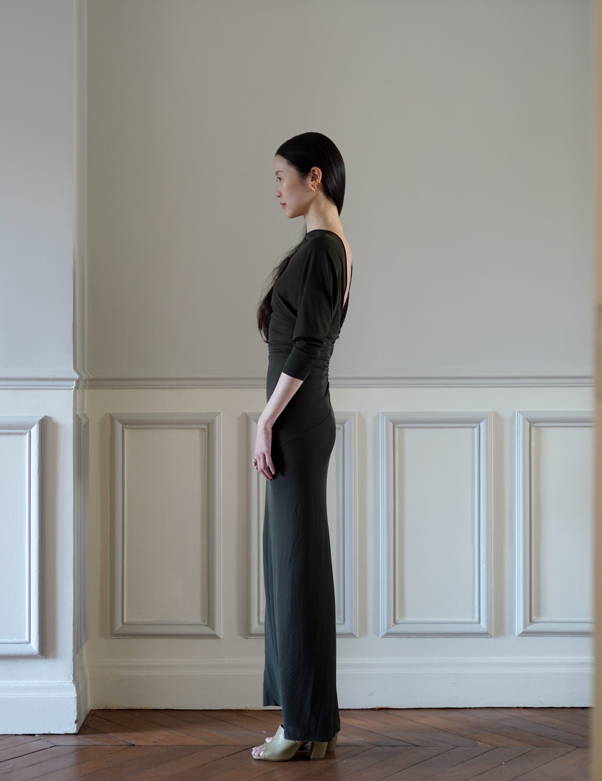 Anghela 洋裝・墨綠色