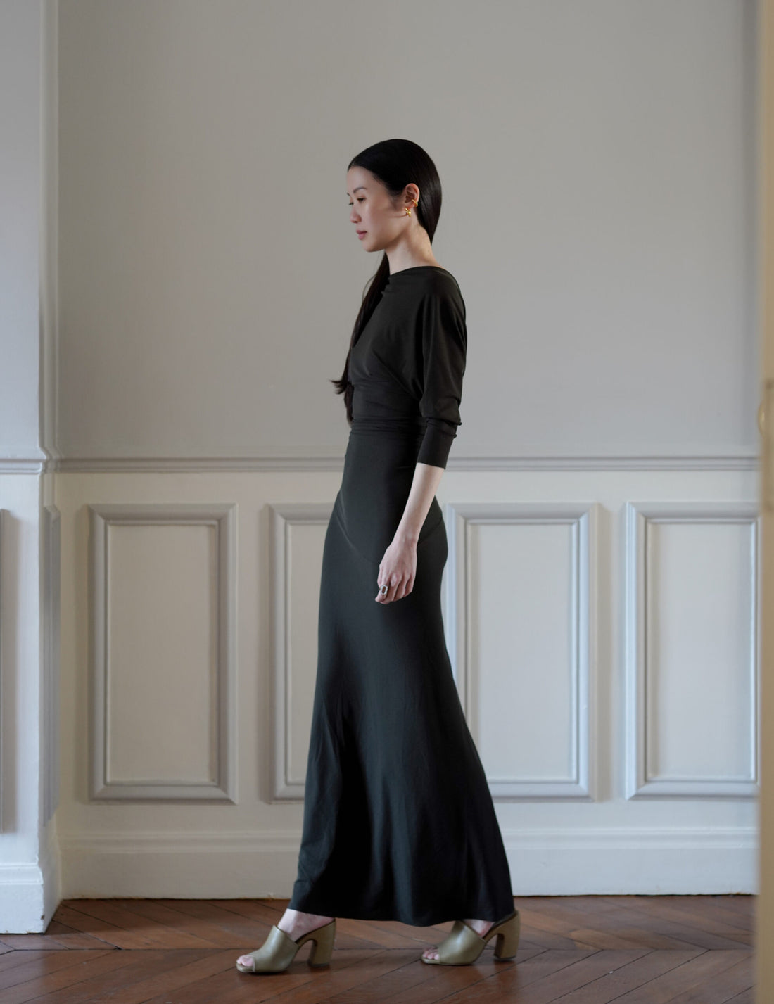 Anghela 洋裝・墨綠色