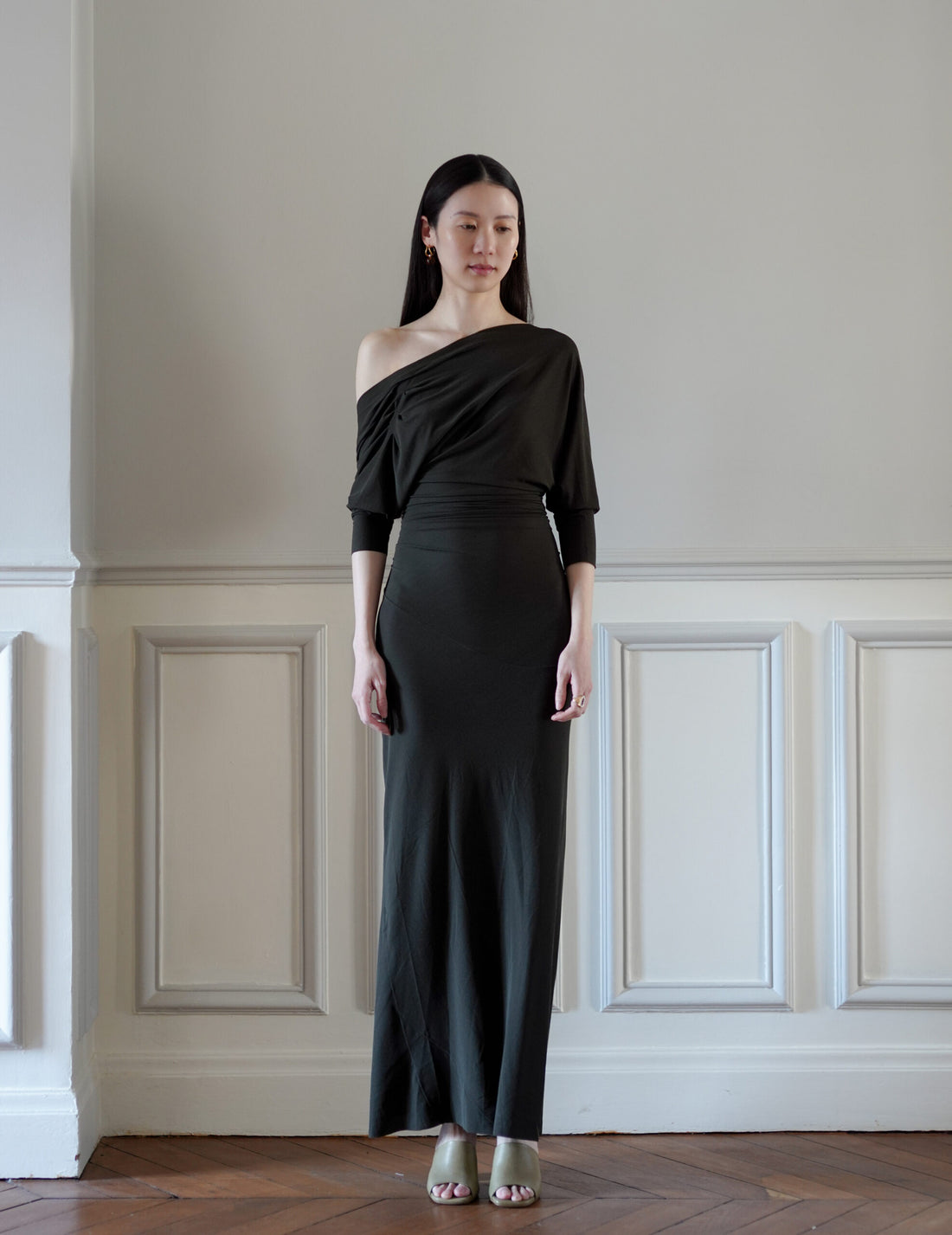 Anghela 洋裝・墨綠色