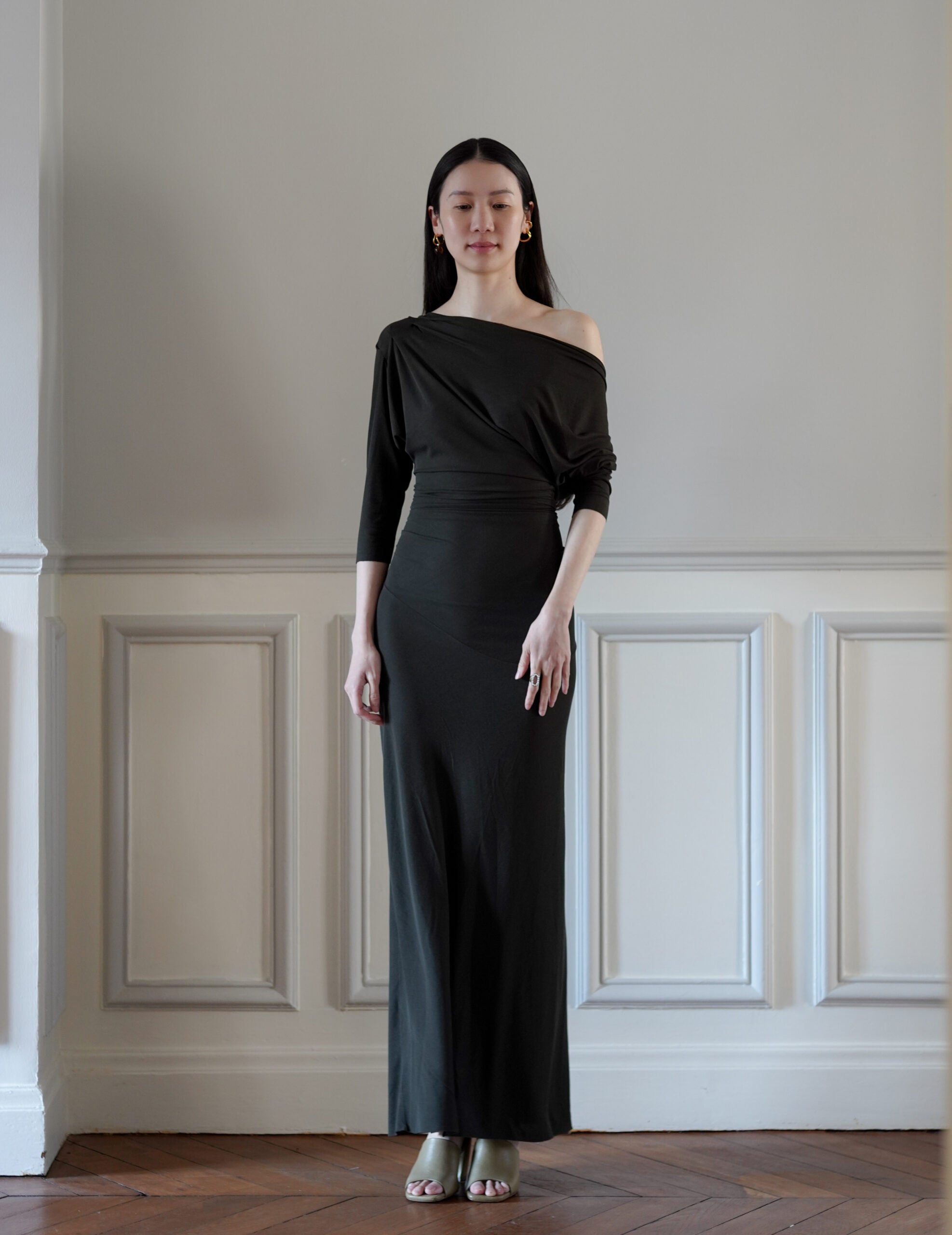 Anghela 洋裝・墨綠色