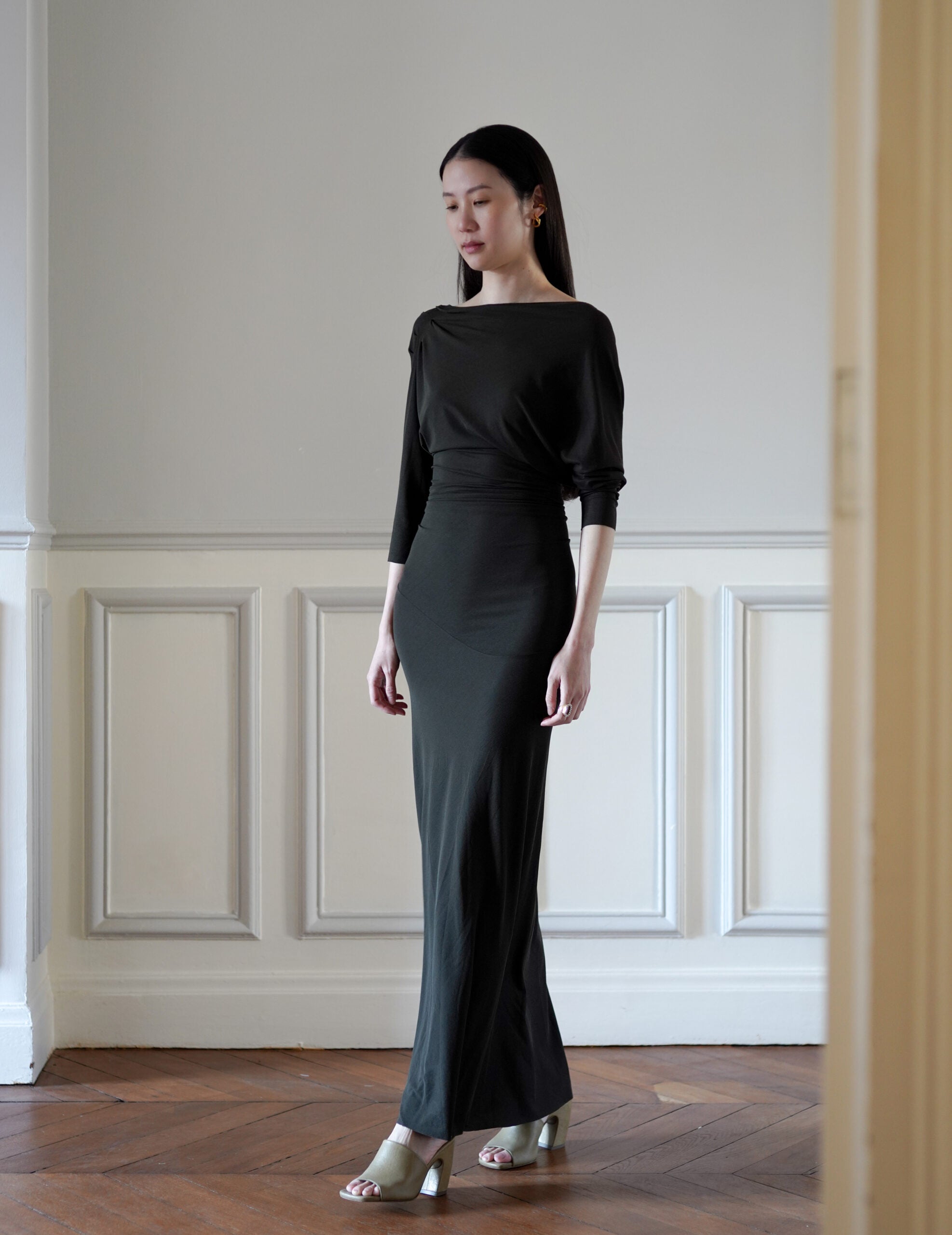 Anghela 洋裝・墨綠色