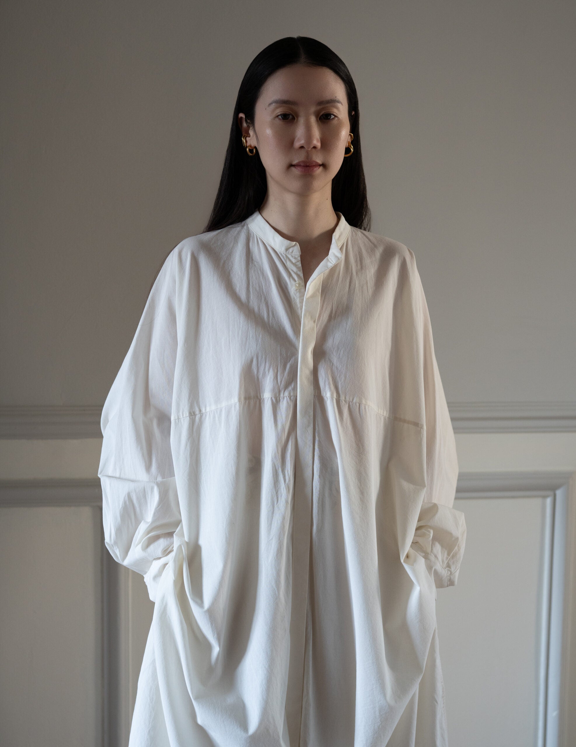 AO DAÏ Long B/C Shirt・White