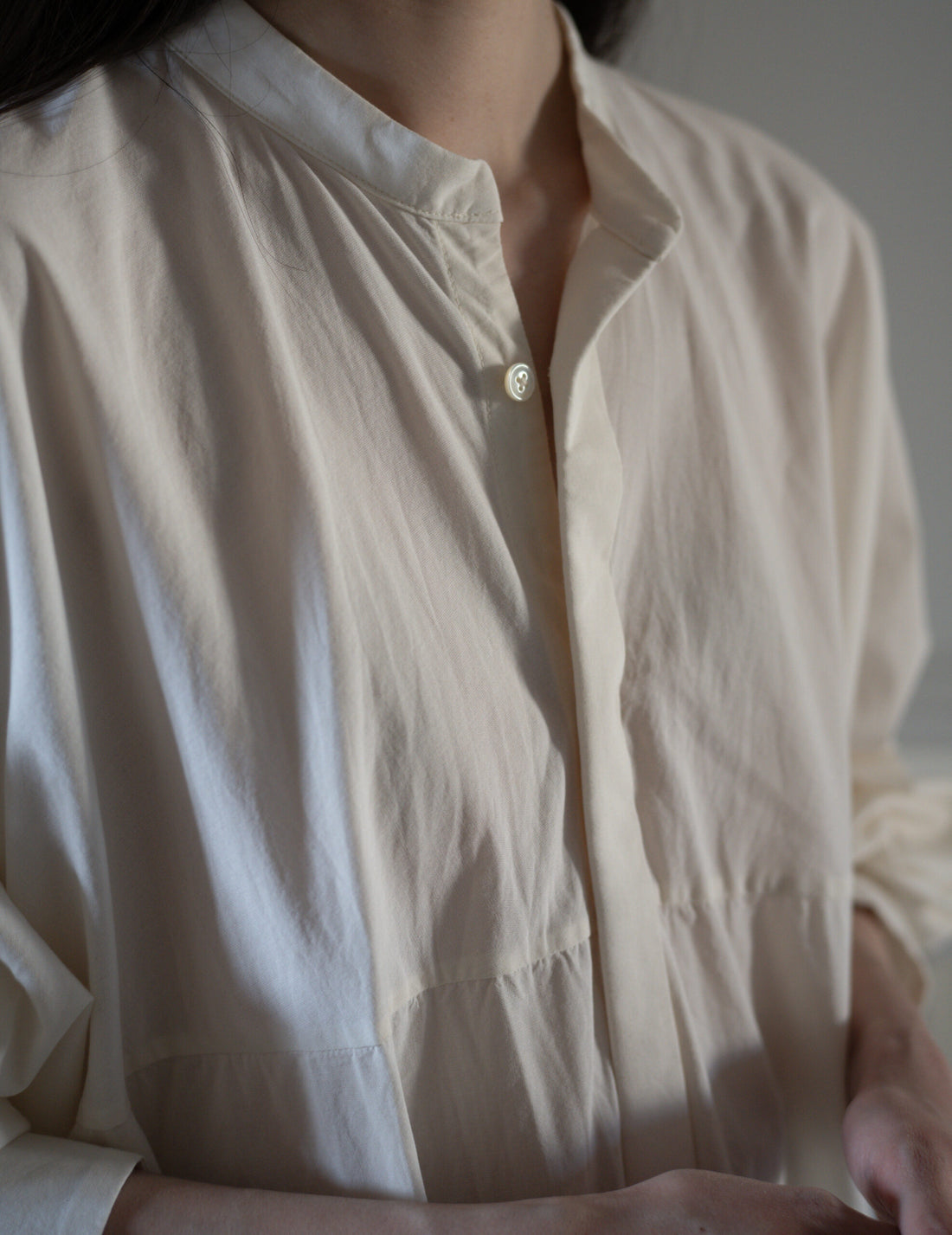 AO DAÏ Long B/C Shirt・White