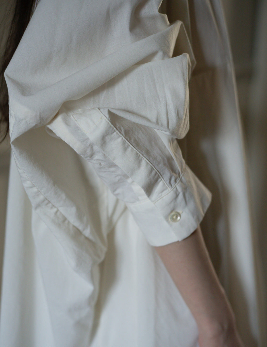 AO DAÏ Long B/C Shirt・White