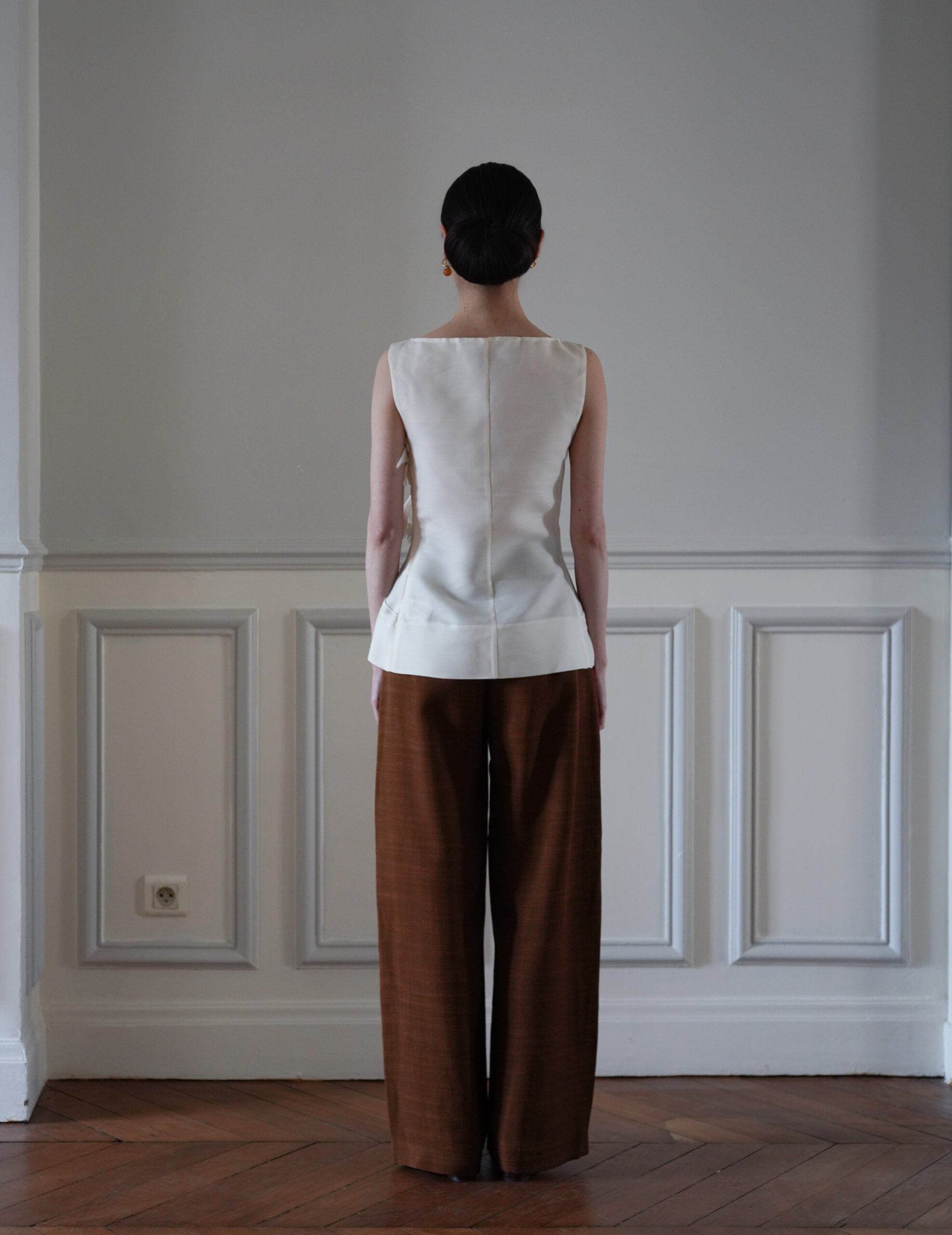 Saga 高腰直筒褲・肉桂色