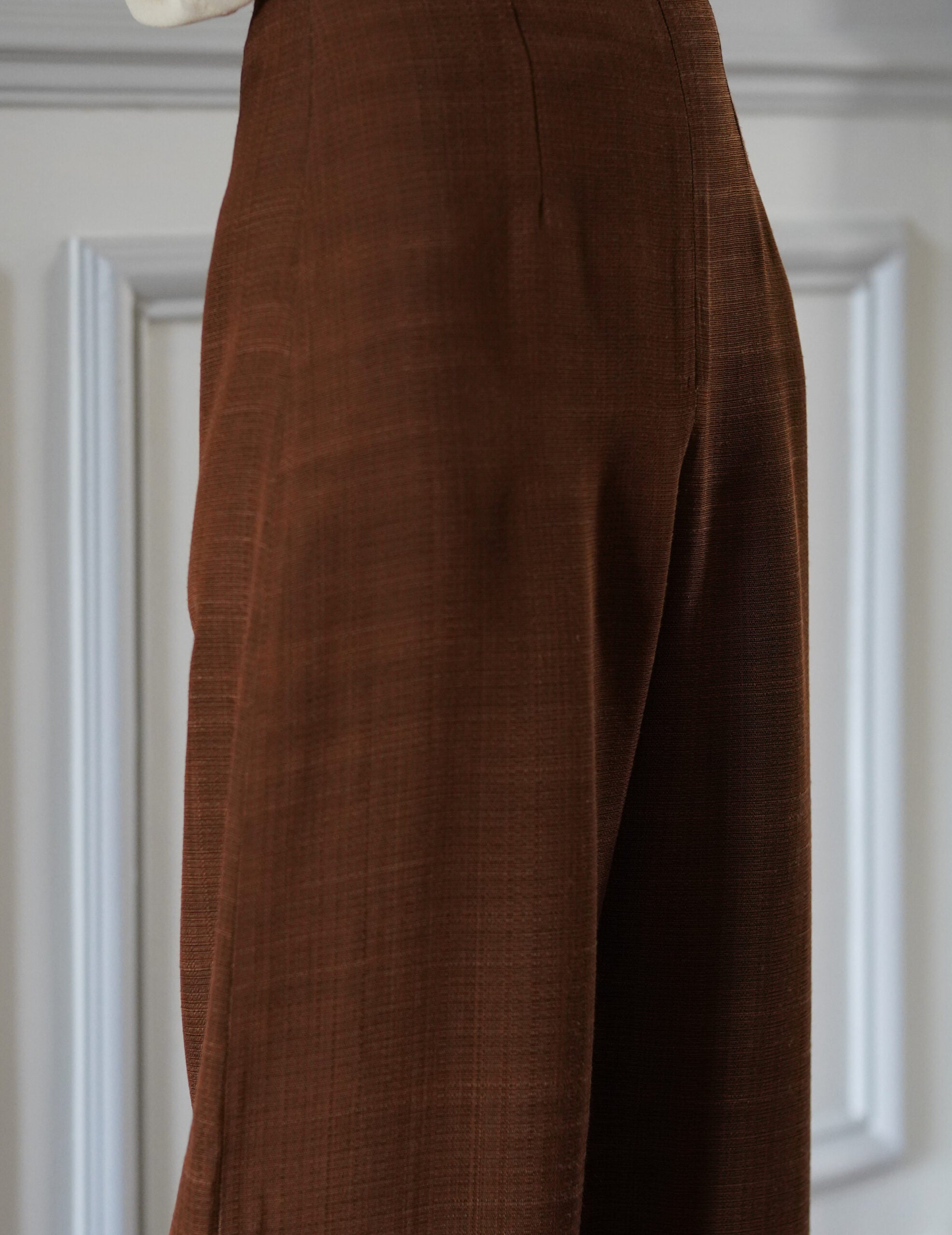 Saga 高腰直筒褲・肉桂色