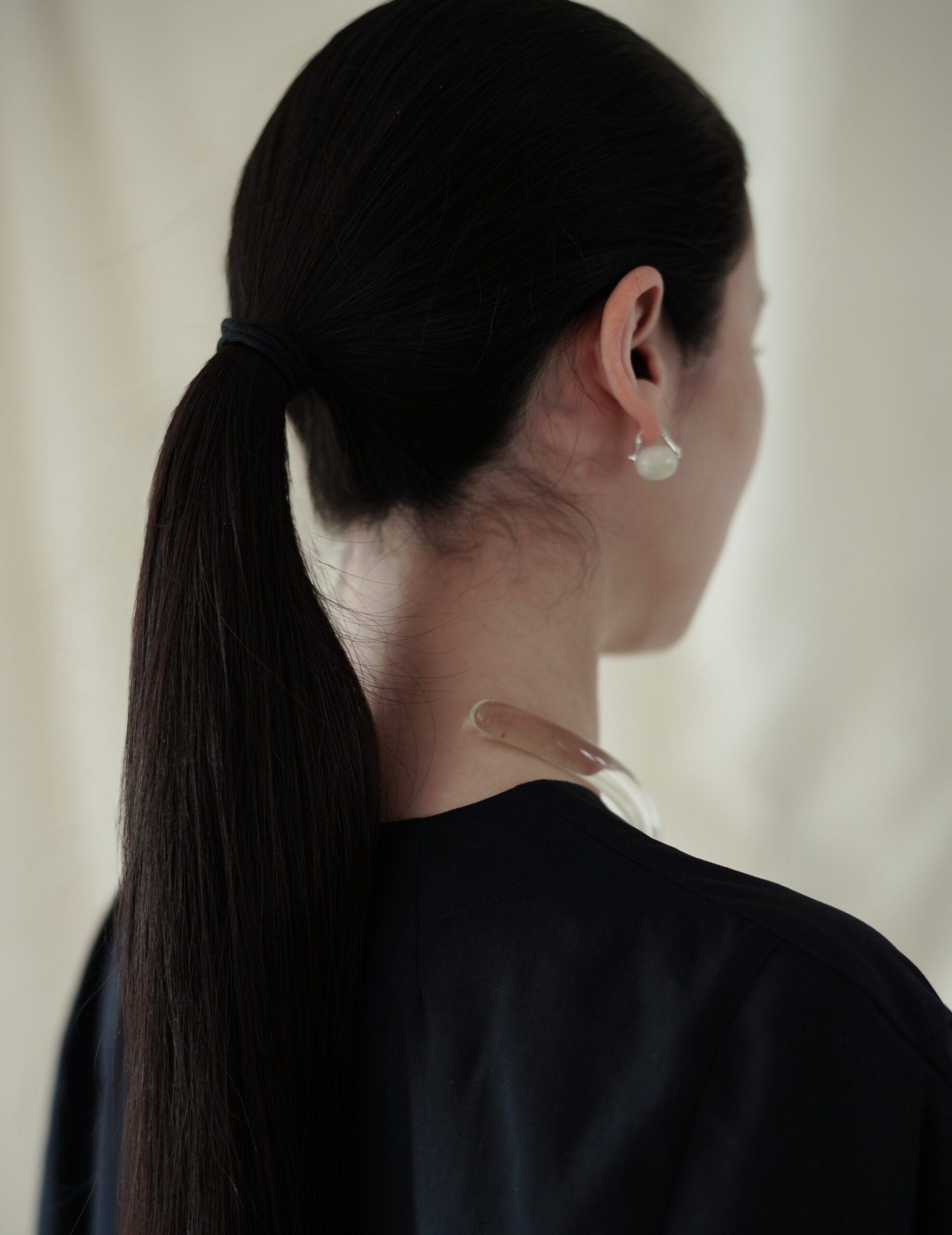 玻璃項圈・透明