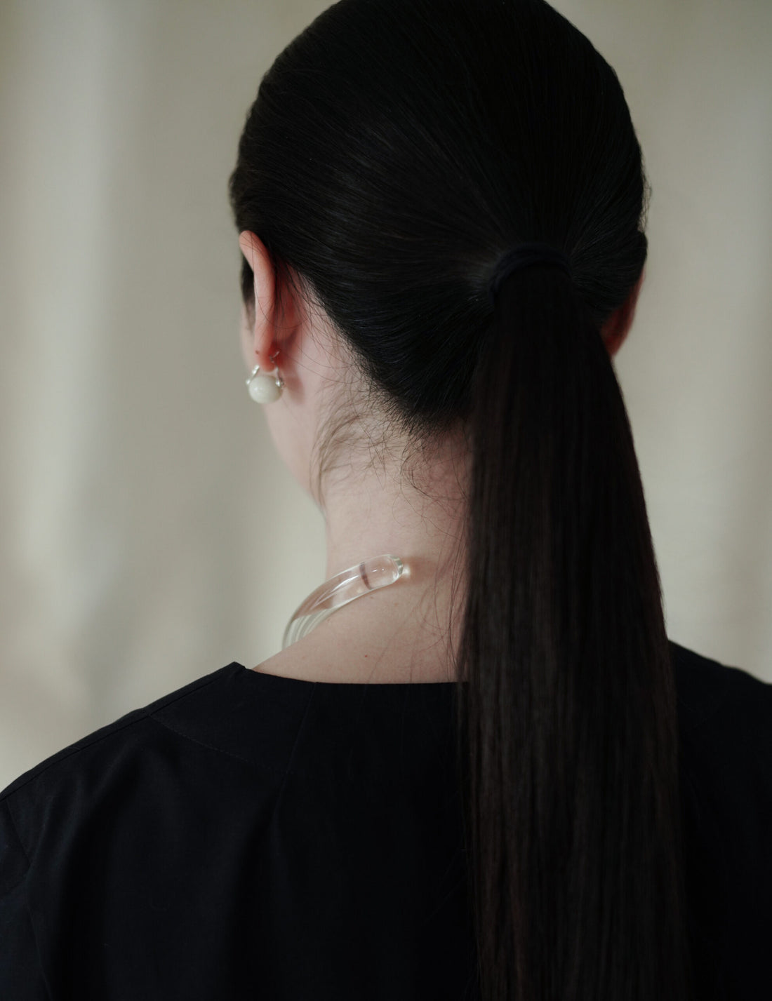 玻璃項圈・透明