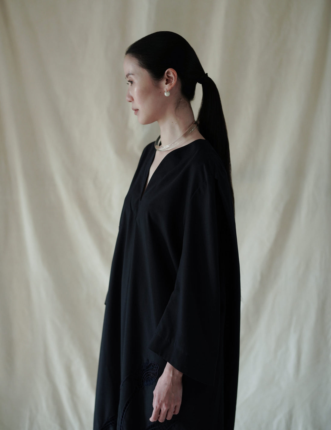 玻璃項圈・透明