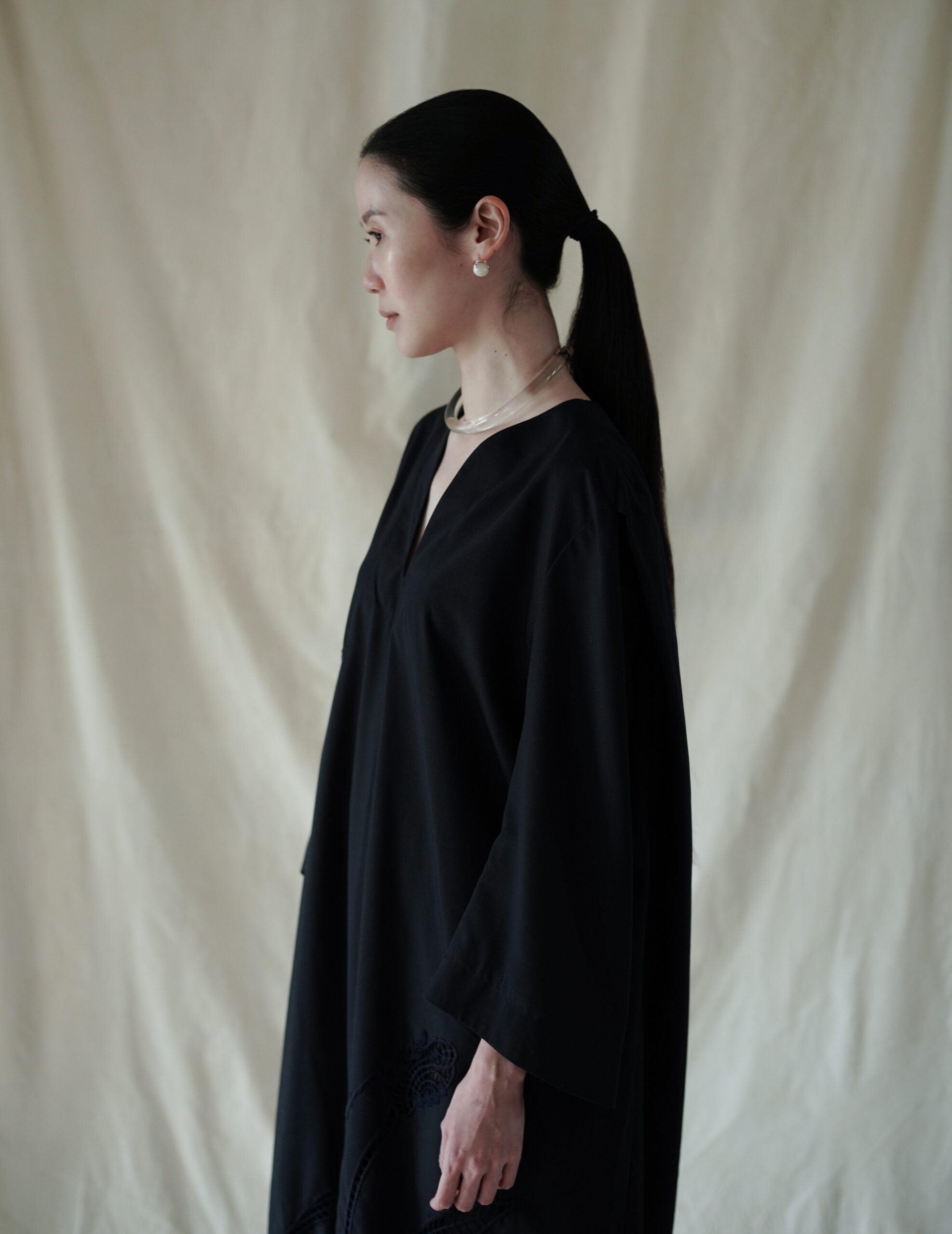 玻璃項圈・透明