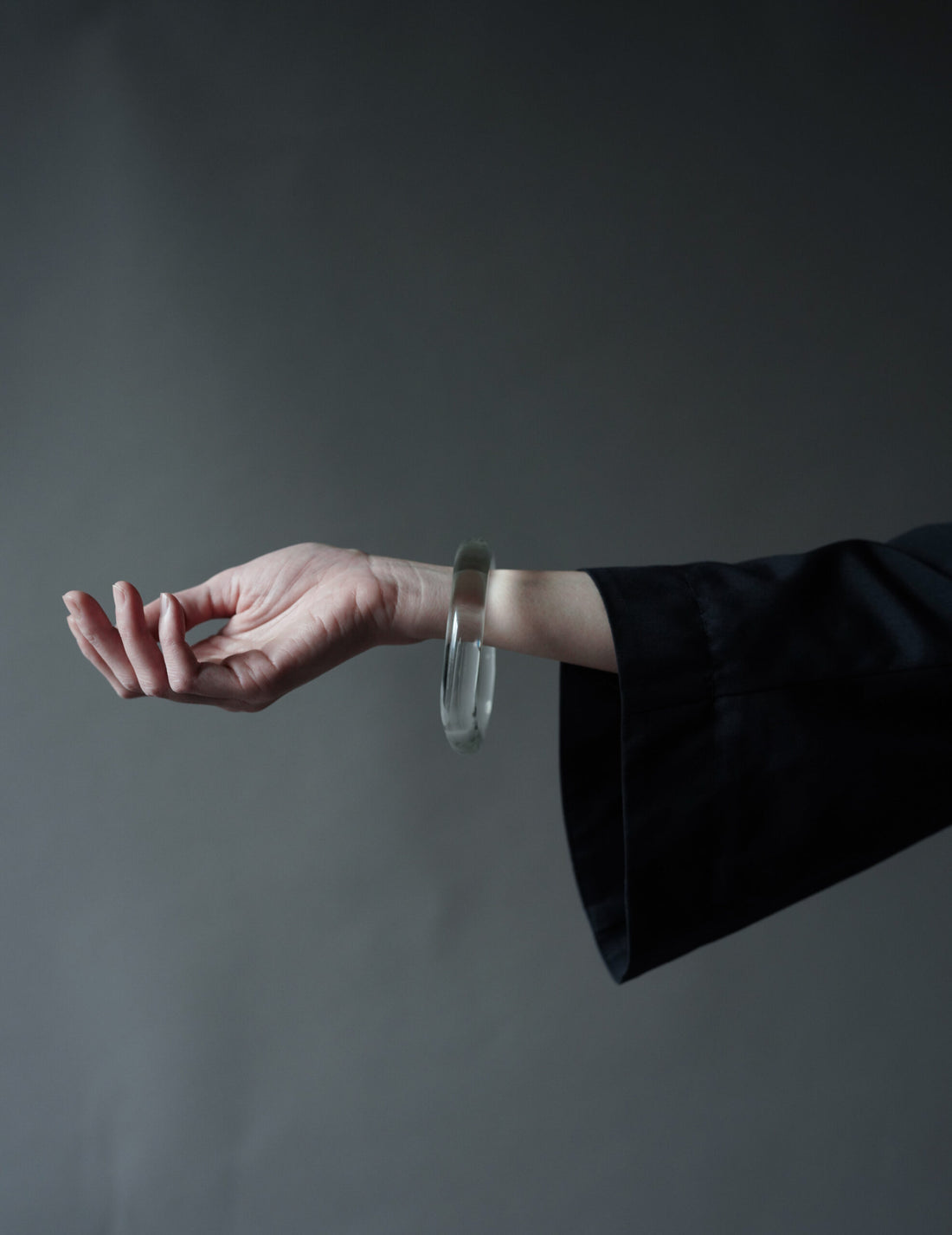 Glassy Tube Bangle・Clear