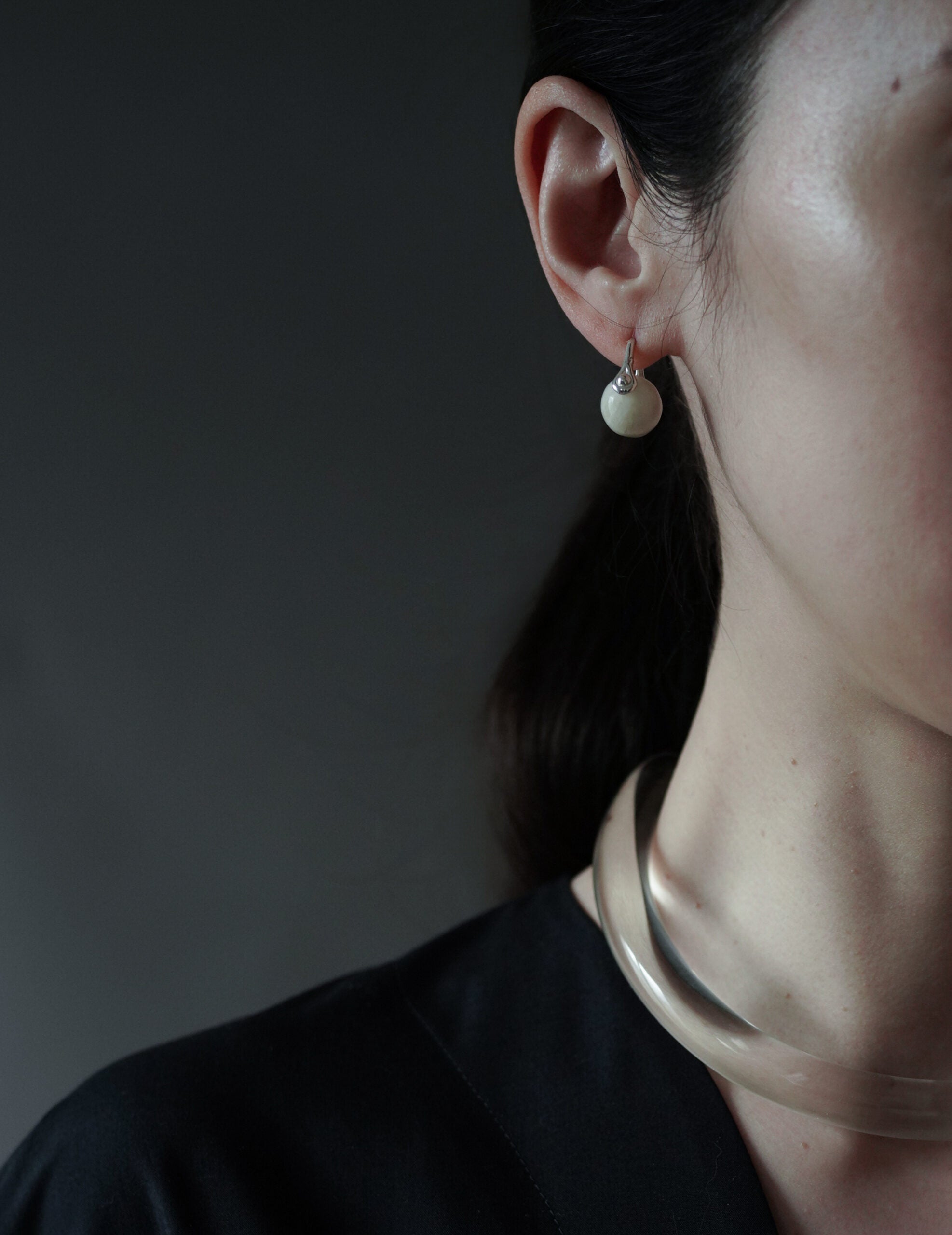 玻璃項圈・透明