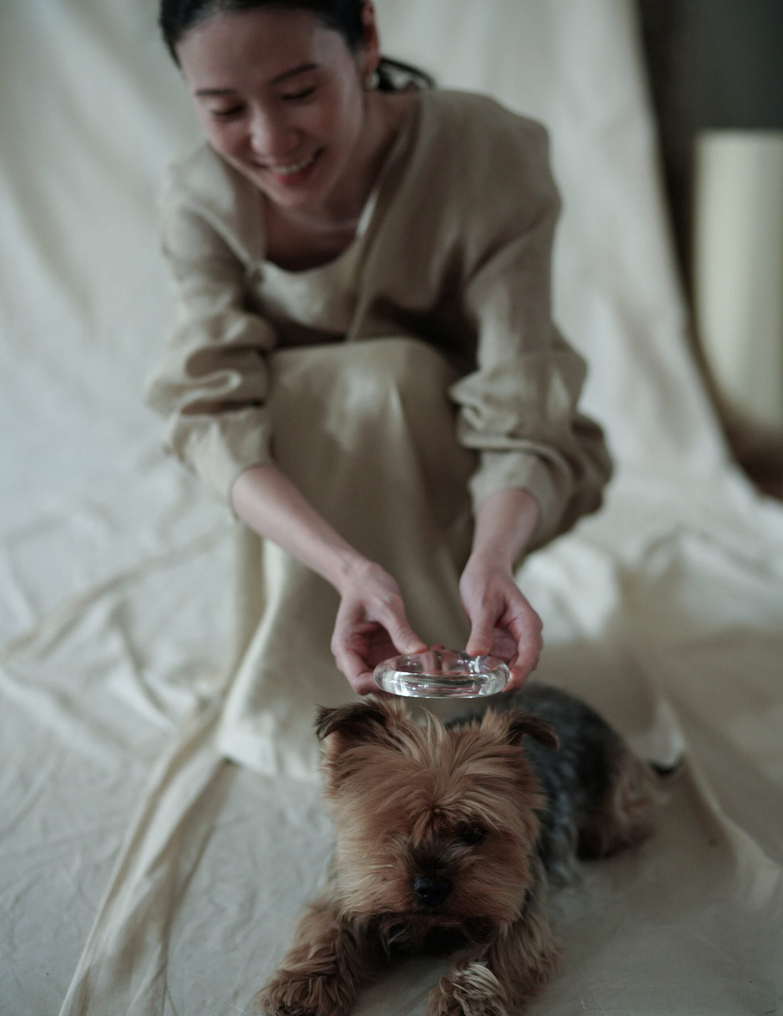 Glassy Tube Bangle・Clear