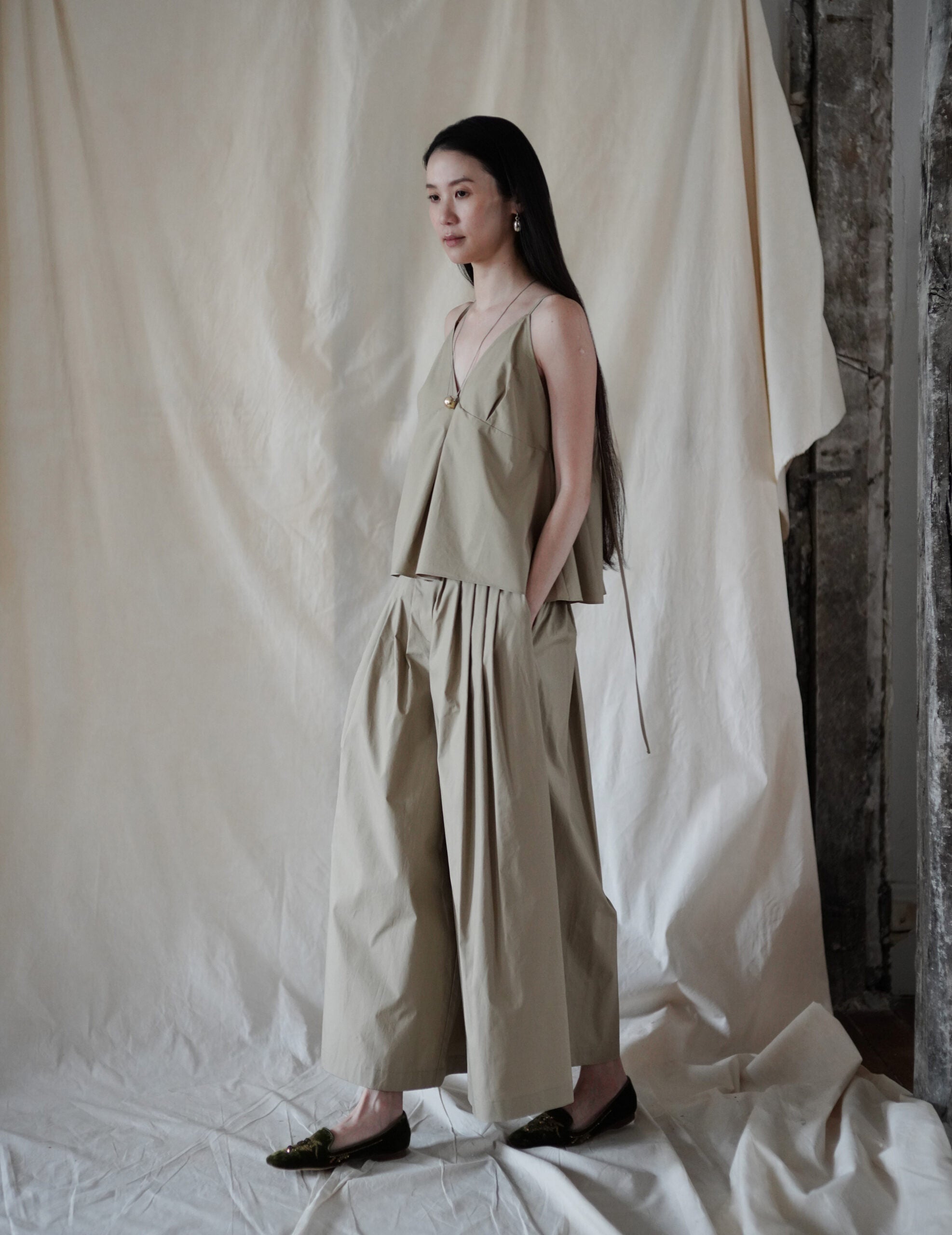 Cotton Culotte Pants・Beige