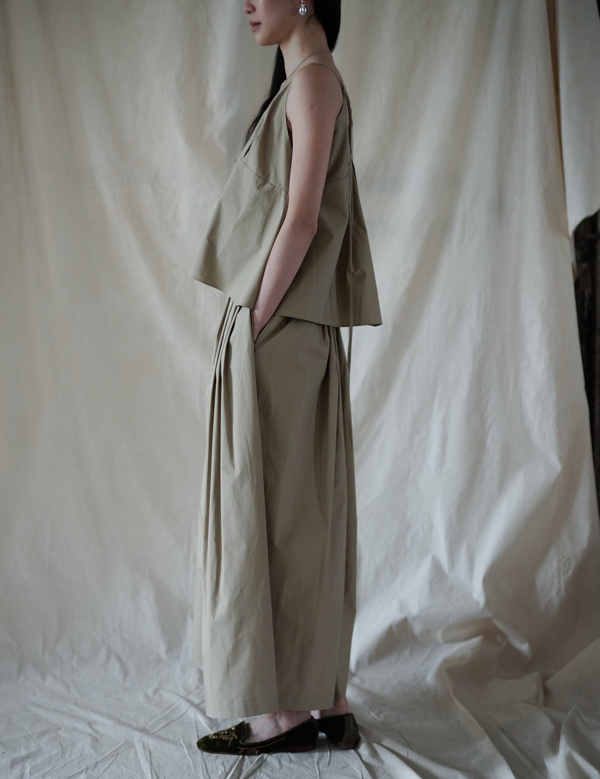 Cotton Culotte Pants・Beige
