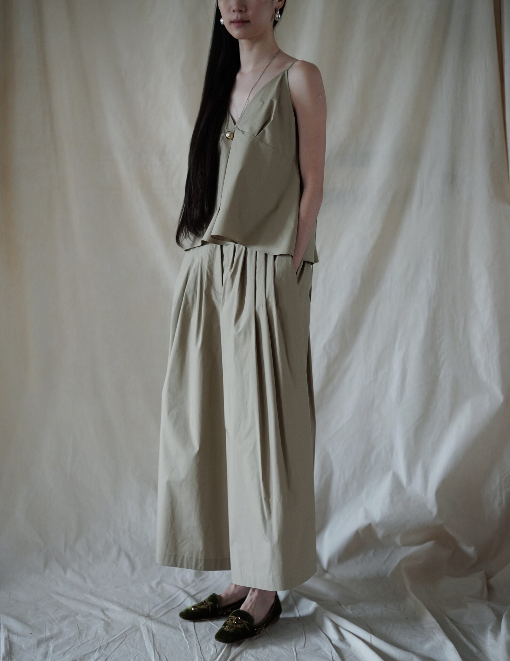 Cotton Culotte Pants・Beige