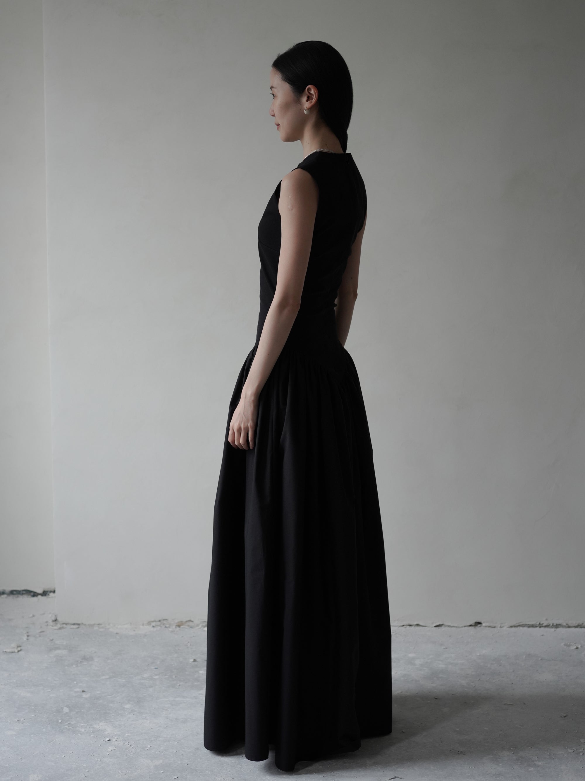 Puffed Dress・Black