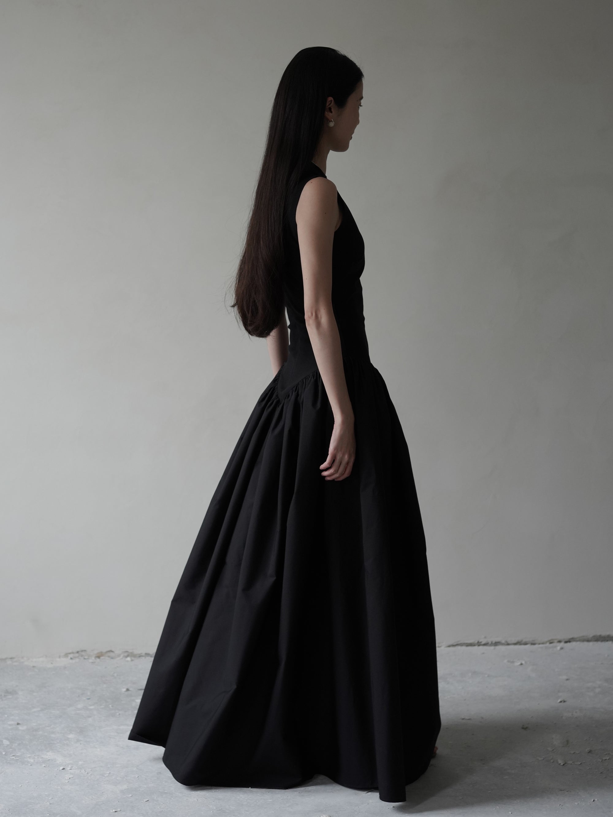 Puffed Dress・Black
