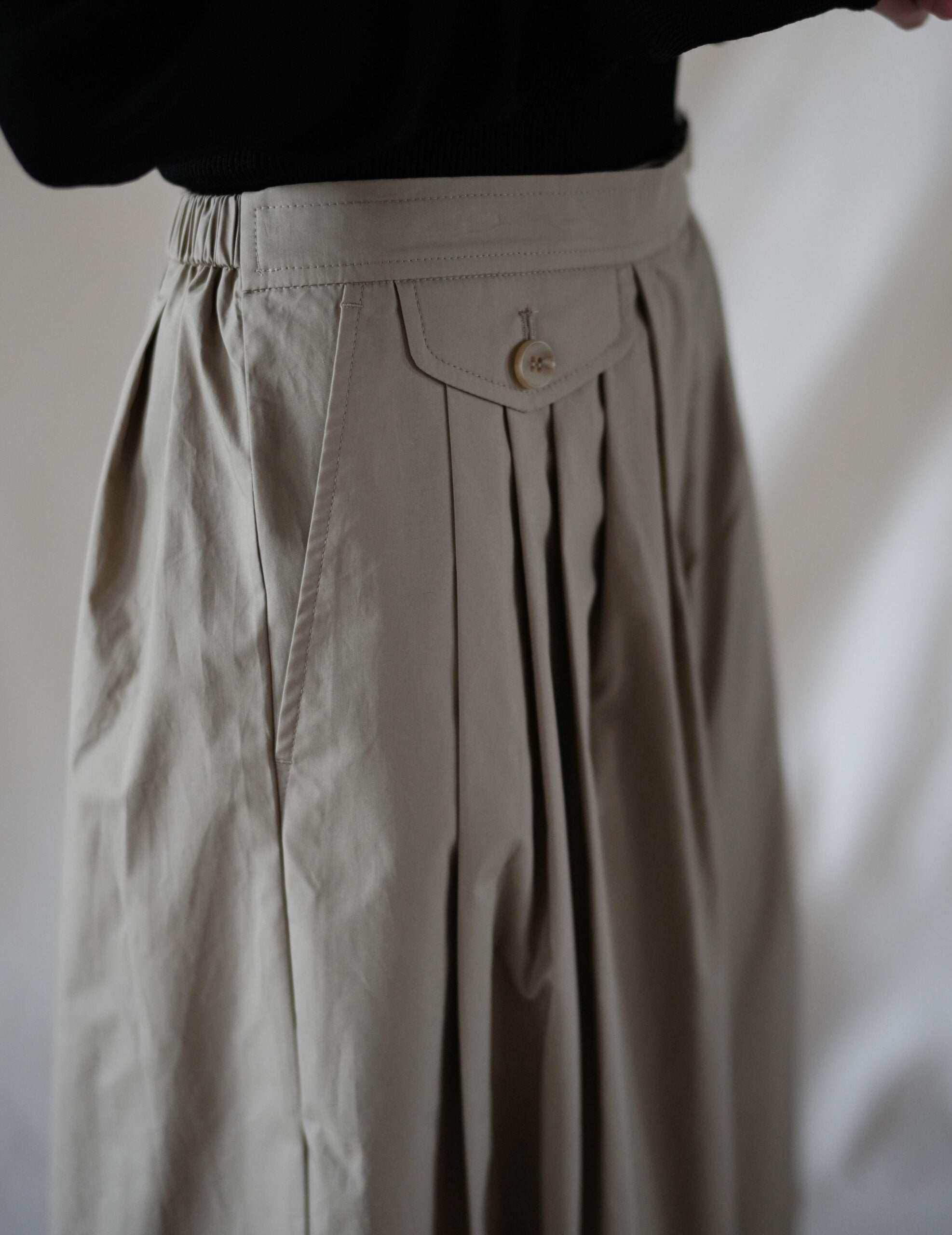 Cotton Culotte Pants・Beige