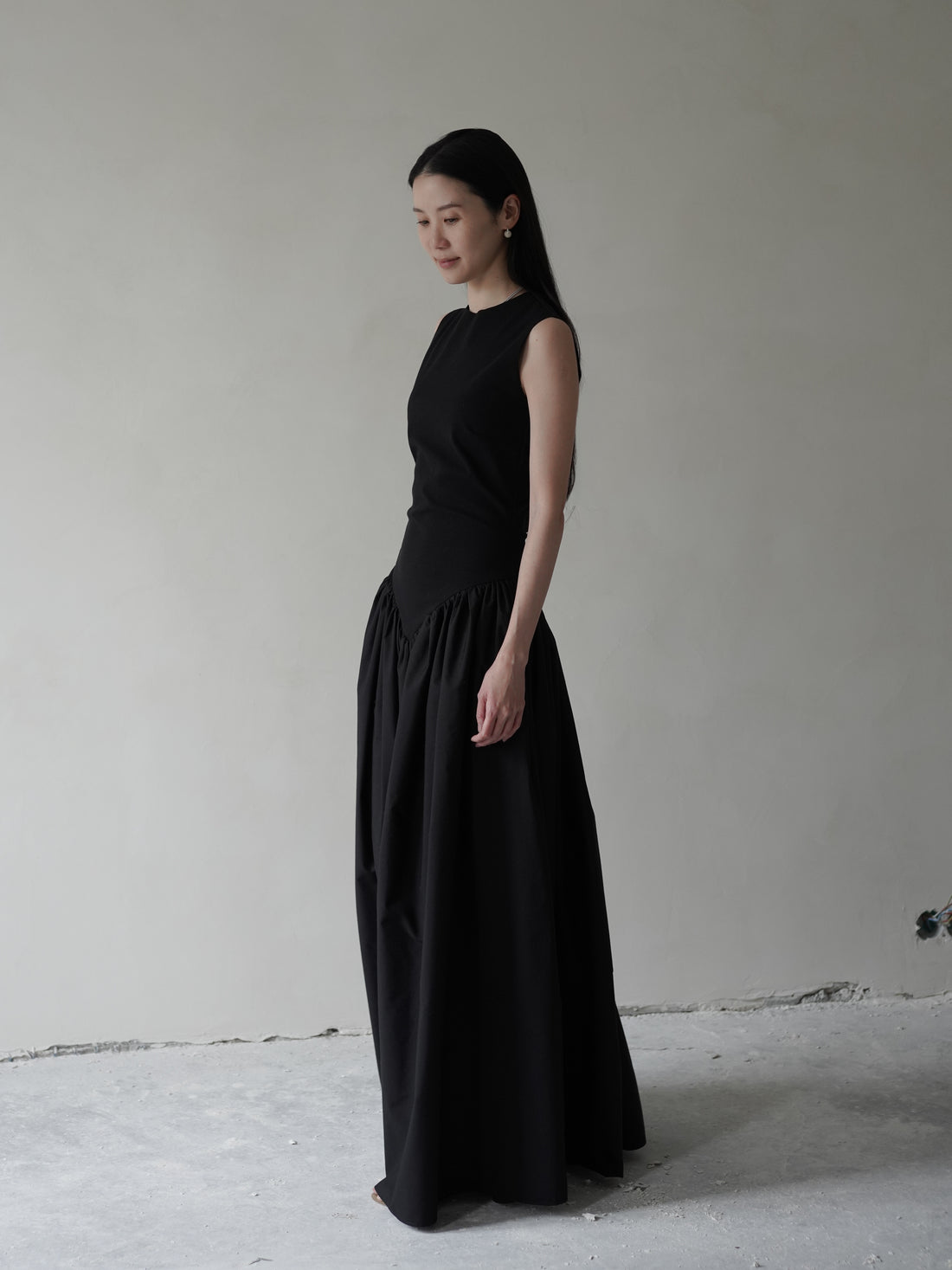 Puffed Dress・Black