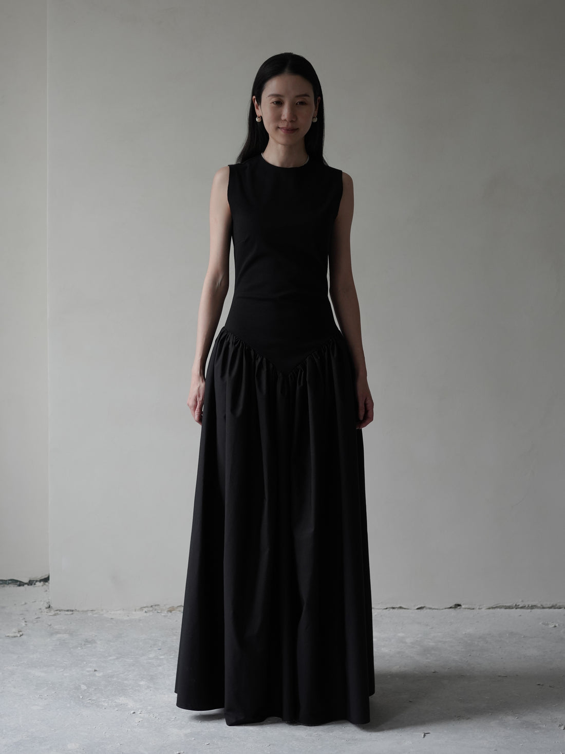 Puffed Dress・Black