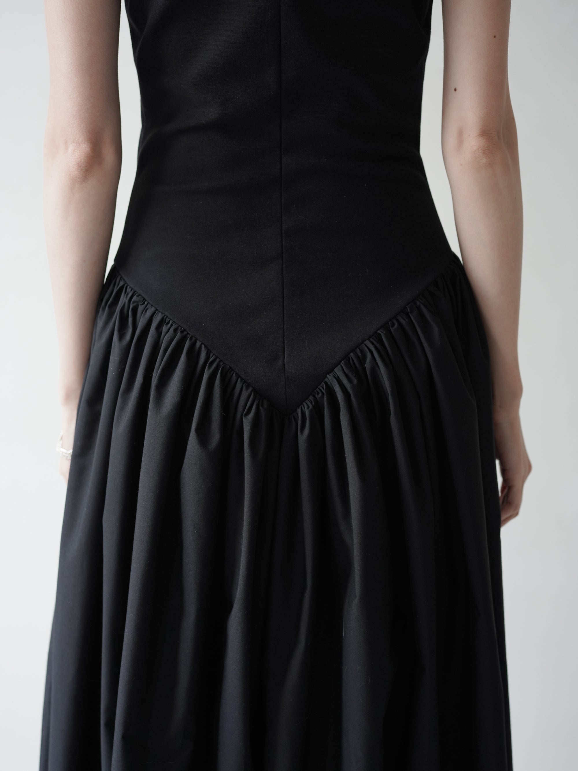 Puffed Dress・Black